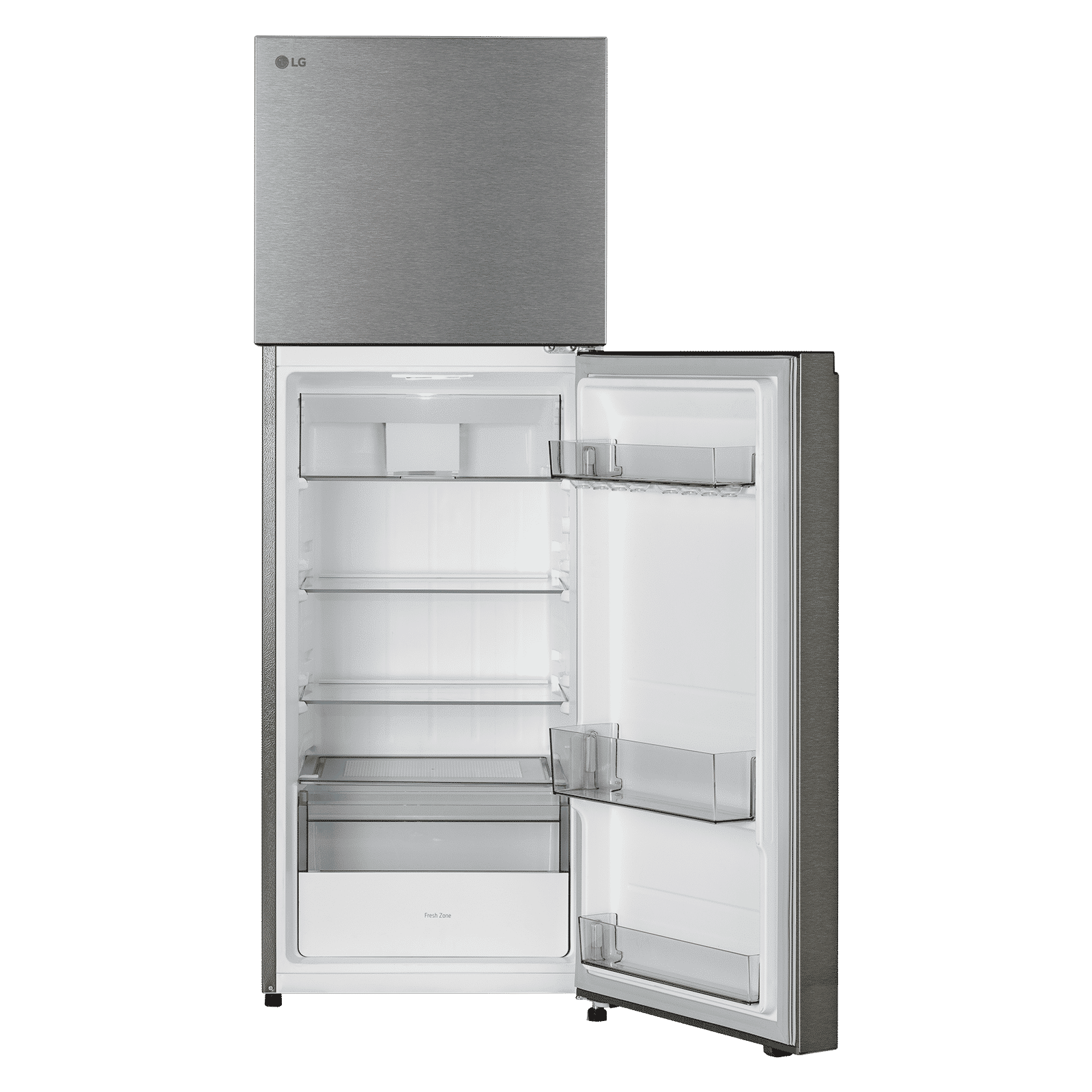 LG 251 Litres 2 Star Frost Free Double Door Refrigerator with Inverter Compressor (GLT2526WWDS, Dazzle Steel)_6