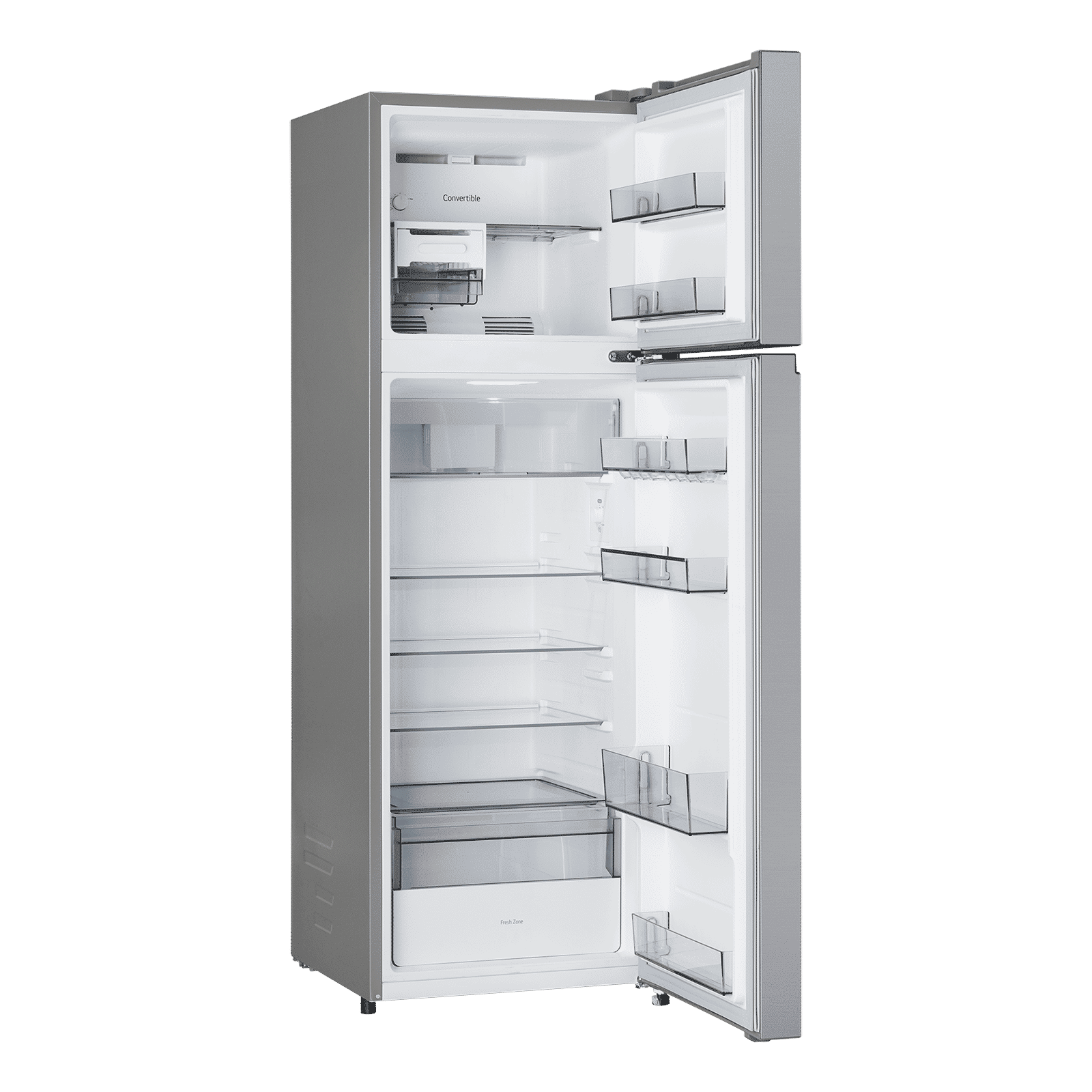 LG 276 Litres 2 Star Frost Free Double Door Convertible Refrigerator with Lower Door Basket (GLT2826XWPZ, Shiny Steel)_8