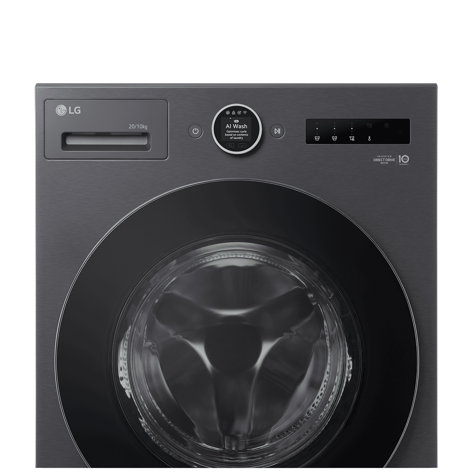 LG 20/10 kg Wi-Fi Inverter Fully Automatic Front Load Washing Machine (VX Series, FDX92010A9K.AEBQEIL, Essence Black)_2