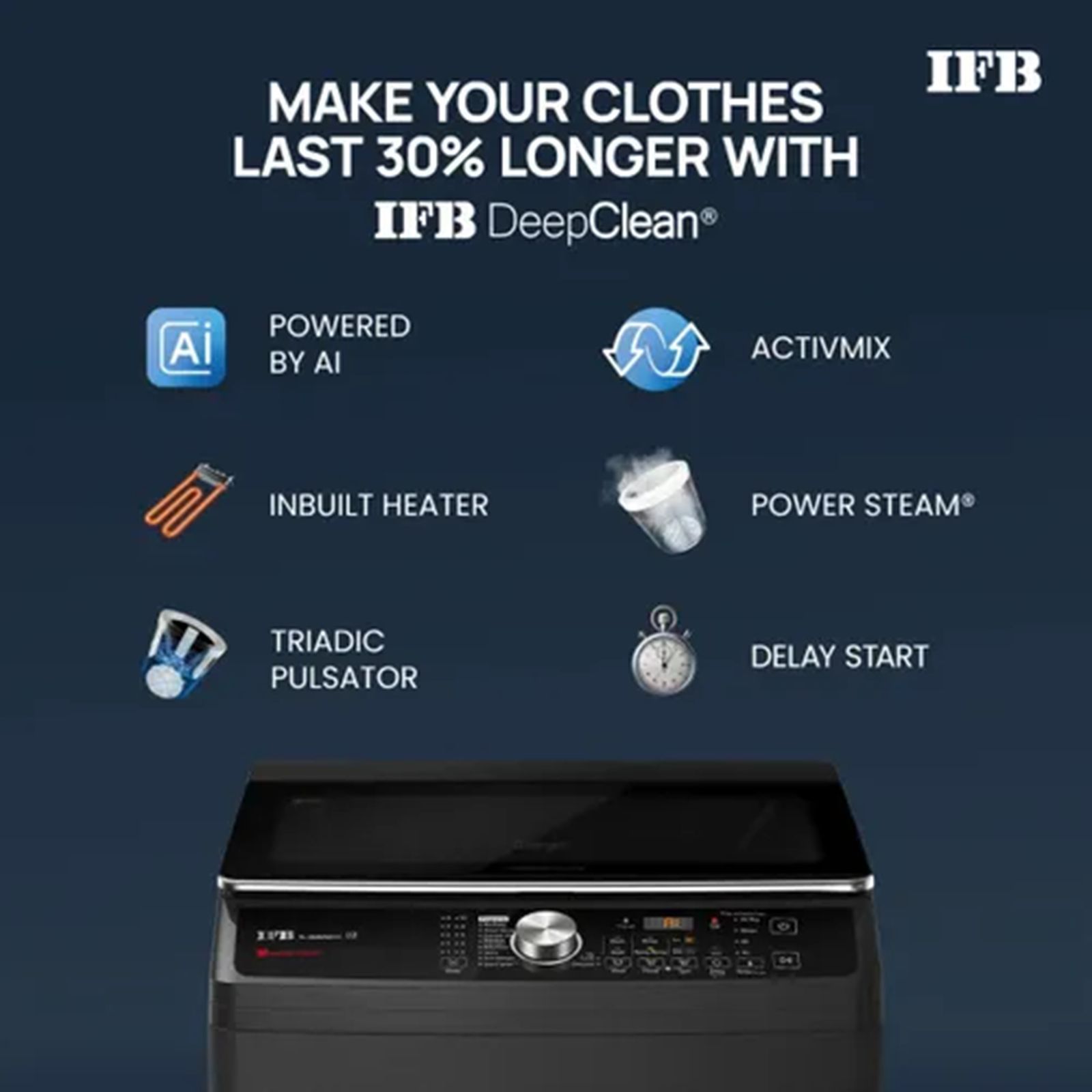 IFB 9 kg 5 Star Fully Automatic Top Load Washing Machine (TL900NB2S, 8903287032653, With Eco Inverter, Noir Black)_8
