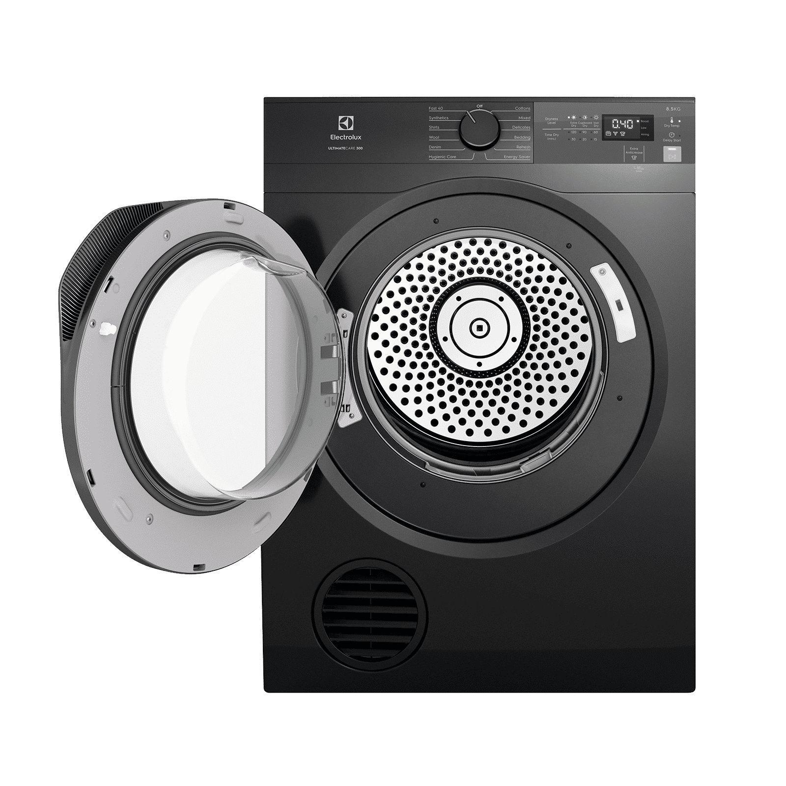 Elextrolux 8.5 kg Fully Automatic Front Load Dryer (UltimateCare 300, EDV854N3SB, Reverse Tumbling Technology, Dark Silver)_3