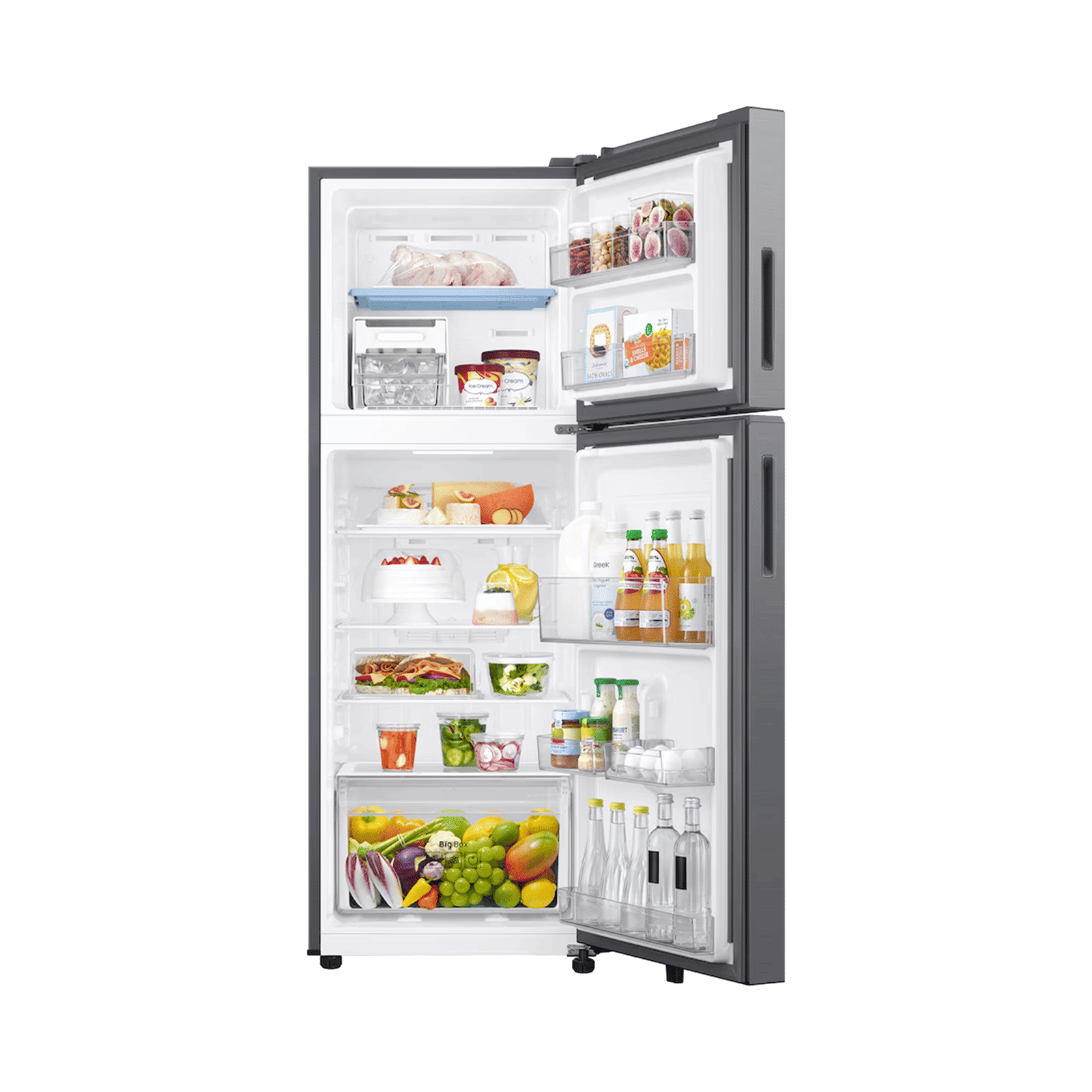 Samsung 236 Litres 2 Star Frost Free Double Door Convertible Refrigerator with Digital Inverter Compressor (RT40H28U2PHL, Elegant Inox)_6