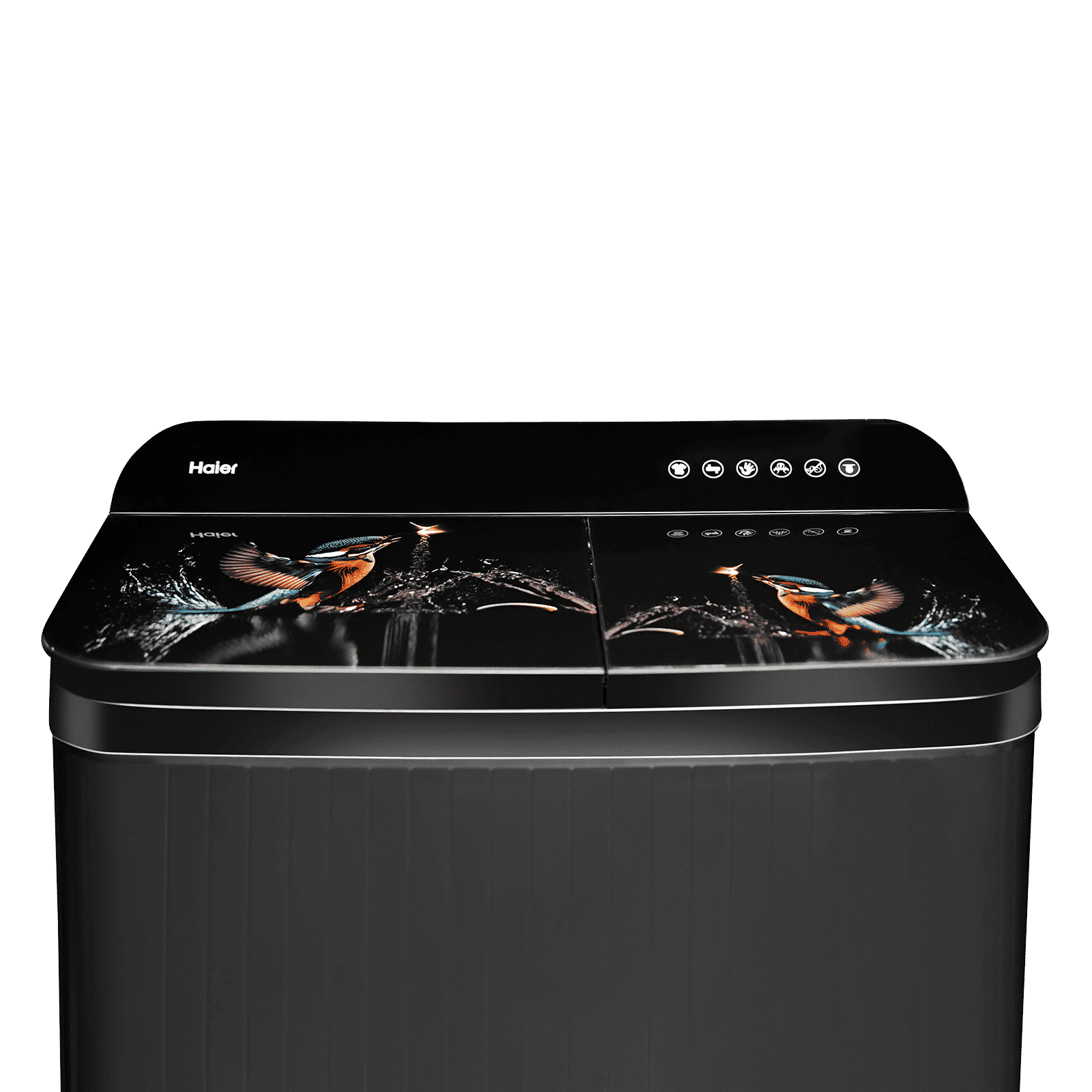 Haier 11 kg 5 Star Semi Automatic Washing Machine with Softfall Techonology (178, HTW110-178FLN, Black)_5