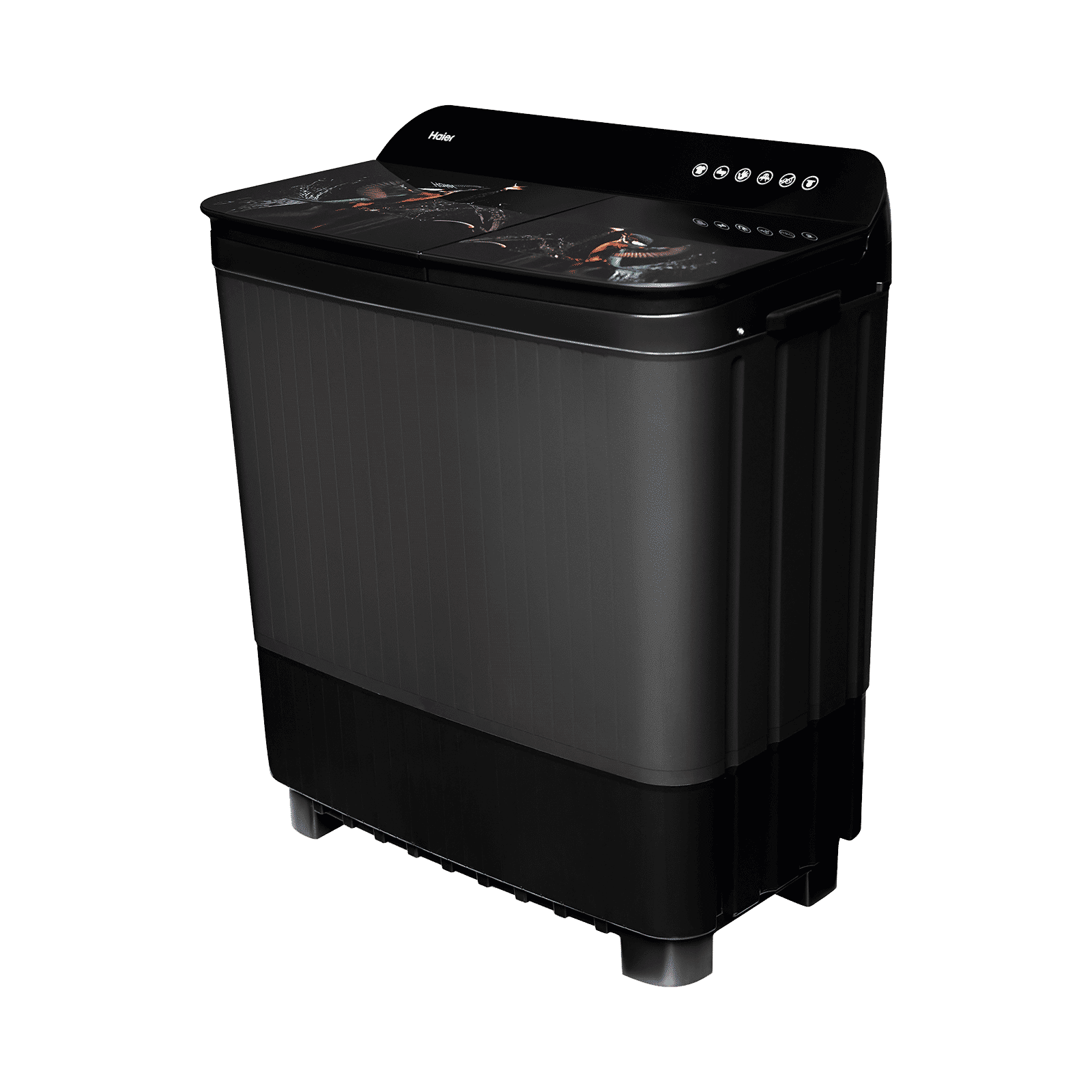 Haier 9 kg 5 Star Semi Automatic Washing Machine with Softfall Techonology (178, HTW90-178FLN, Black)_3