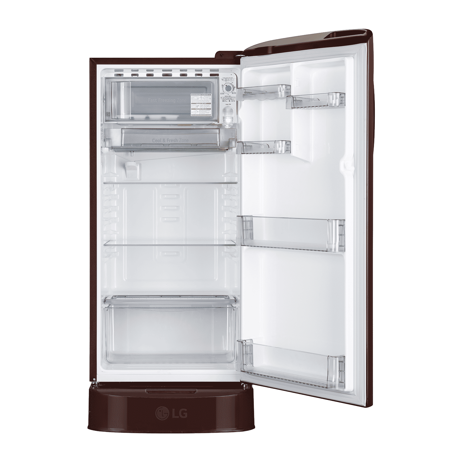 LG 19 185 Litres 3 Star Direct Cool Single Door Refrigerator with Anti Bacterial Gasket (GLD1936ZAWG, Wine Glory) LG 19 185 Litres 3 Star Direct Cool Single Door Refrigerator with Anti Bacterial Gasket (GLD1936ZAWG, Wine Glory)_4