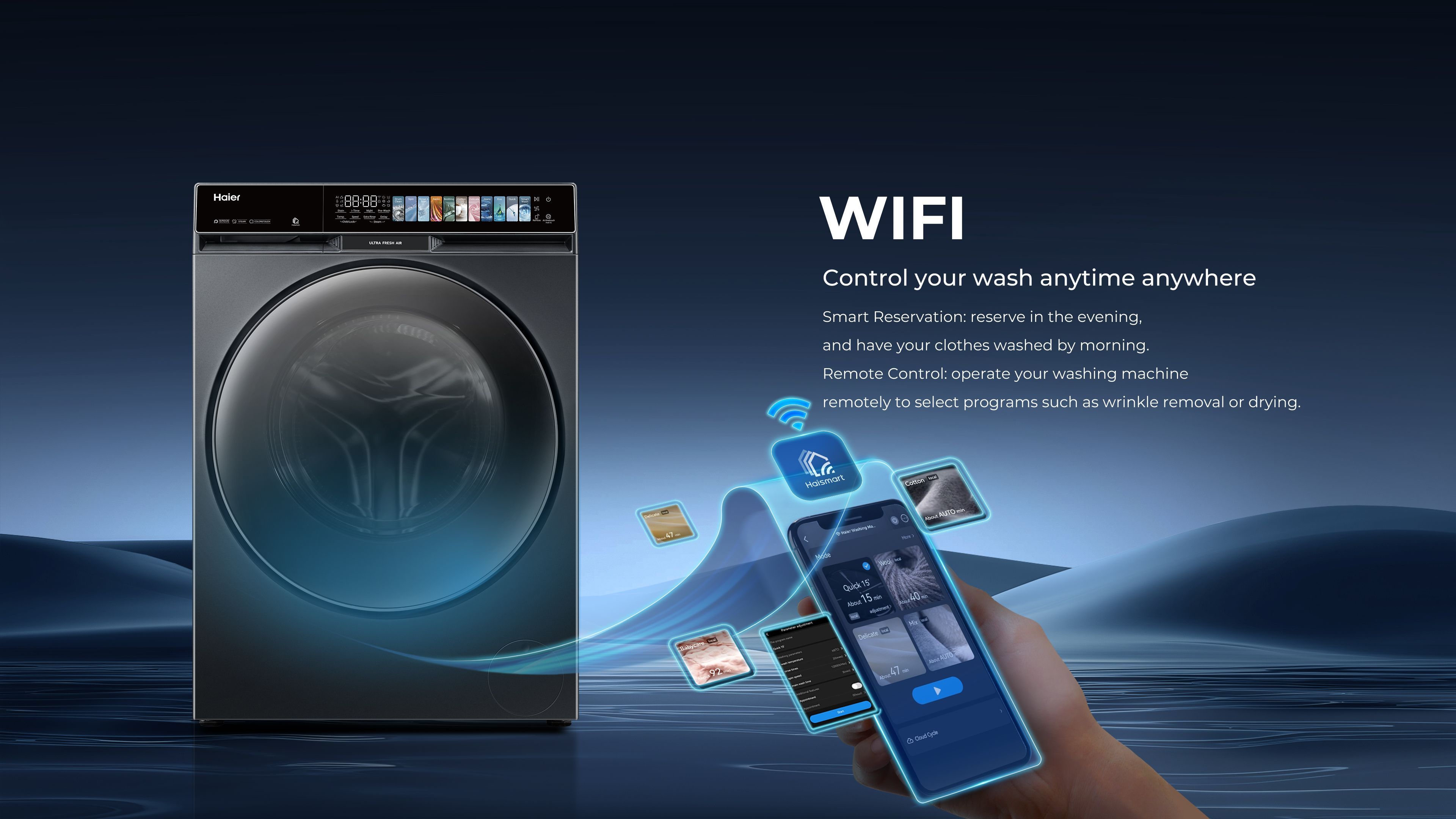 Haier 12/7 kg 5 Star Wi-Fi Inverter Fully Automatic Front Load Washer Dryer (F11, HWD120-DM14F11BKU1, Direct Motion Motor, Black)_19