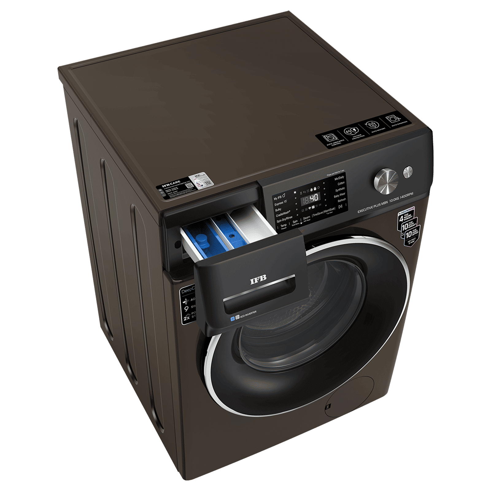 IFB 10 kg 5 Star Wi-Fi Fully Automatic Front Load Washing Machine (Executive MBN 1014K CMS, 8903287033896, Powered by AI, Mocha)_6