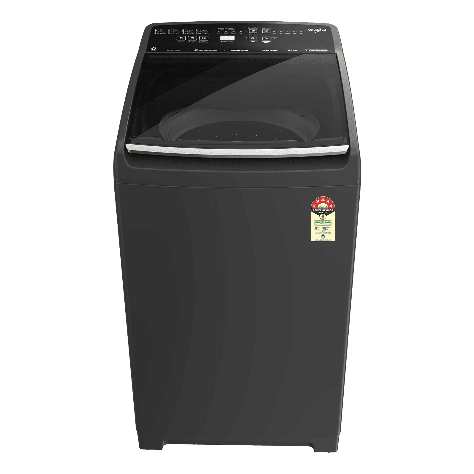 Whirlpool 8 kg 5 Star Fully Automatic Top Load Washing Machine (Stainwash Pro, 31692, 6th Sense Technology, Grey)_1