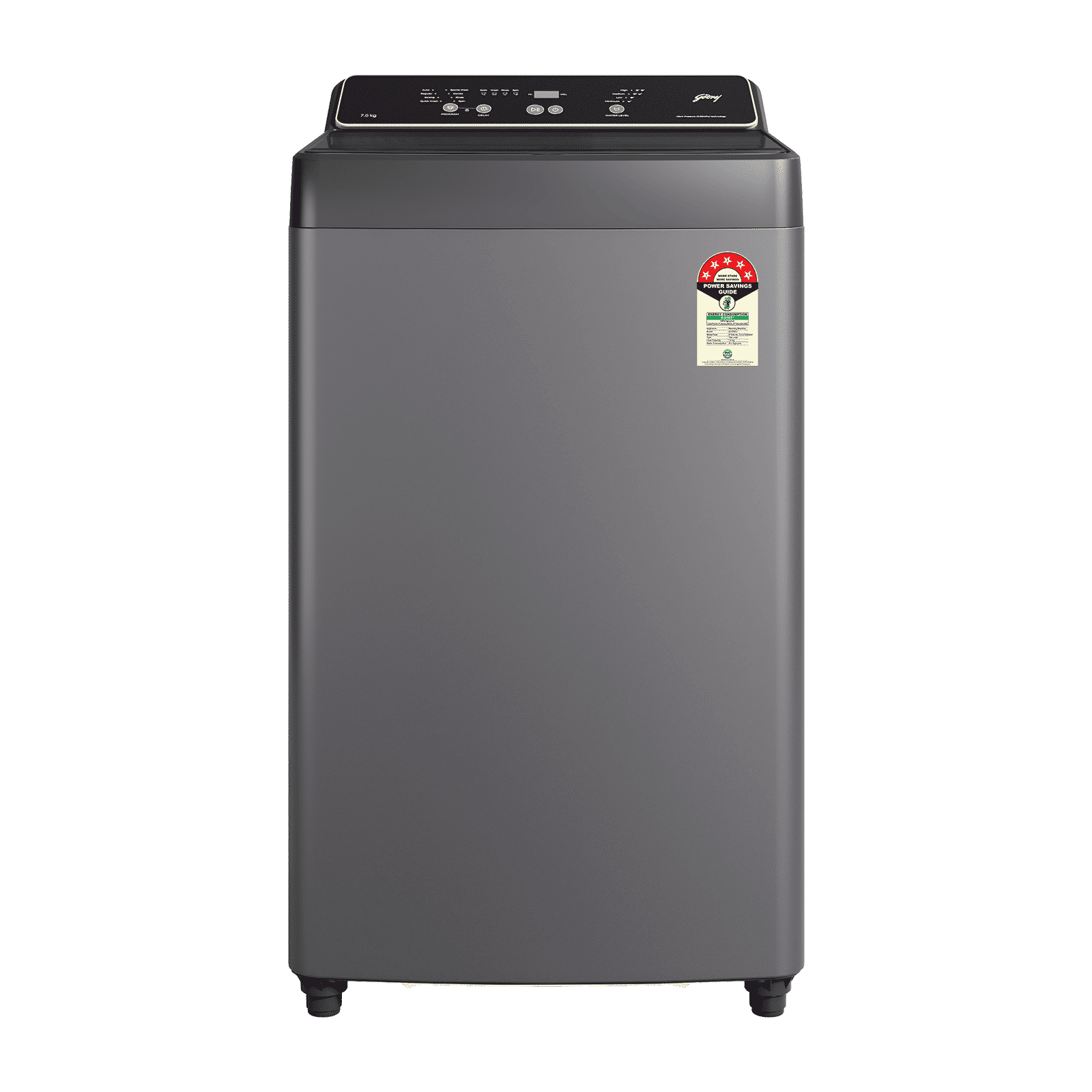 Godrej 7 kg 5 Star Fully Automatic Top Load Washing Machine (Valor, 52141601SD00553, Zero Pressure Technology, Matt Black)_1