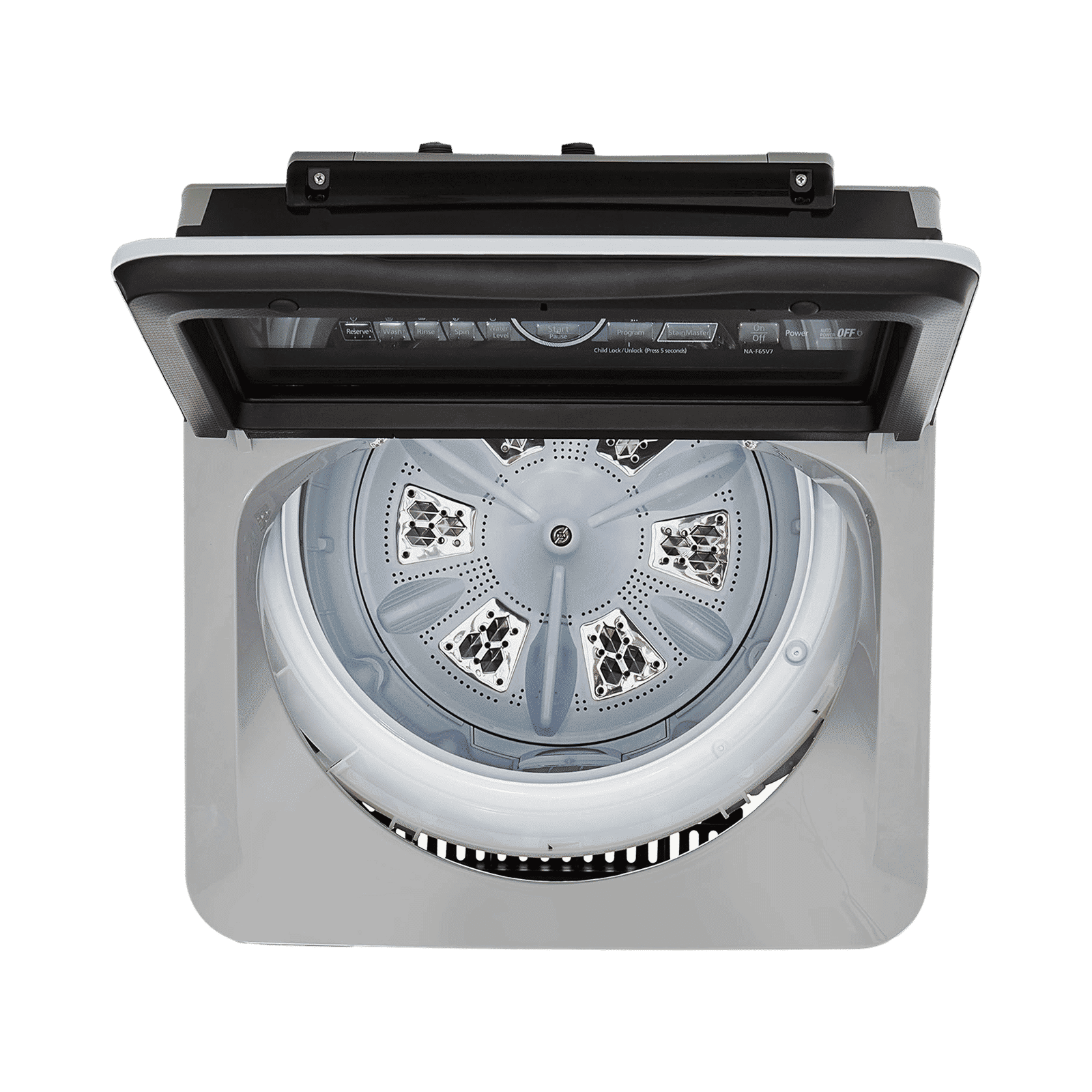 Panasonic 6.5 kg Fully Automatic Top Load Washing Machine (NA-F65V7LRB, Anti Tangling System, Silver)_5