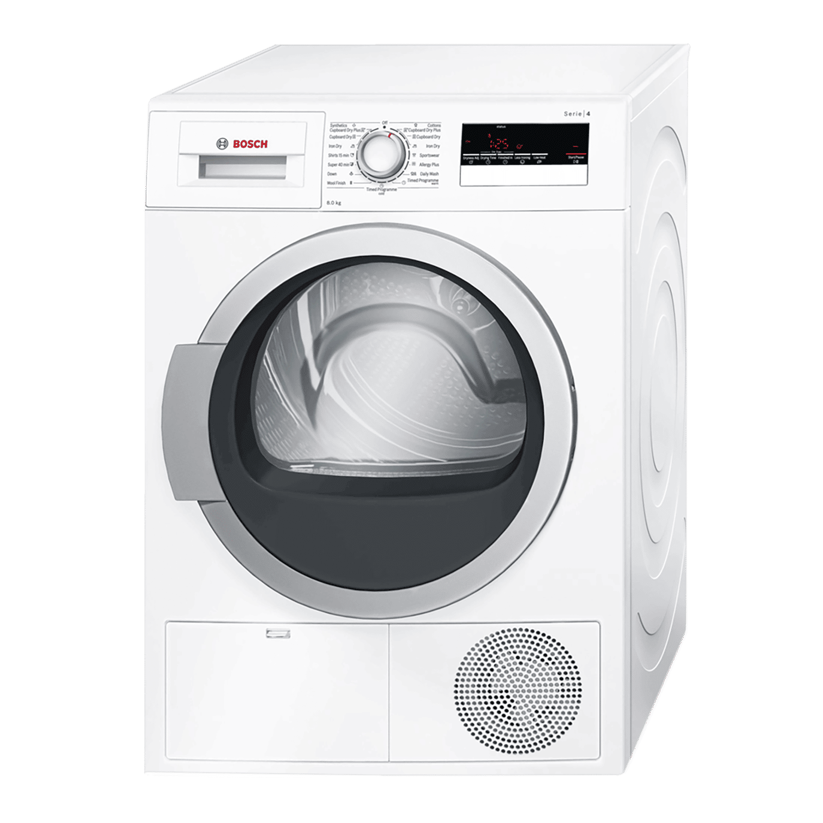 BOSCH 8 kg Fully Automatic Front Load Dryer (Series 4, WTB86202IN, In-Built Heater, White)_1