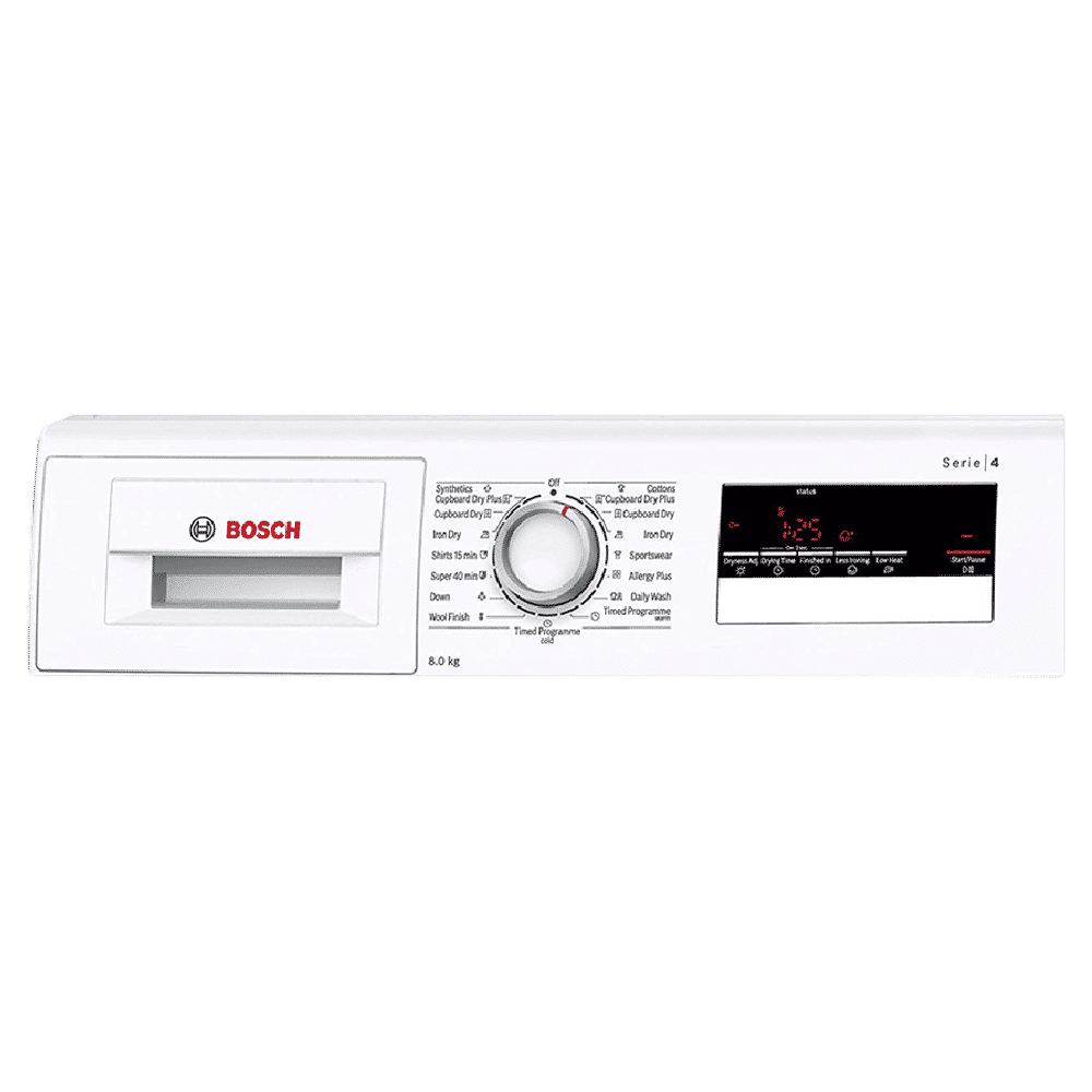 BOSCH 8 kg Fully Automatic Front Load Dryer (Series 4, WTB86202IN, In-Built Heater, White)_4