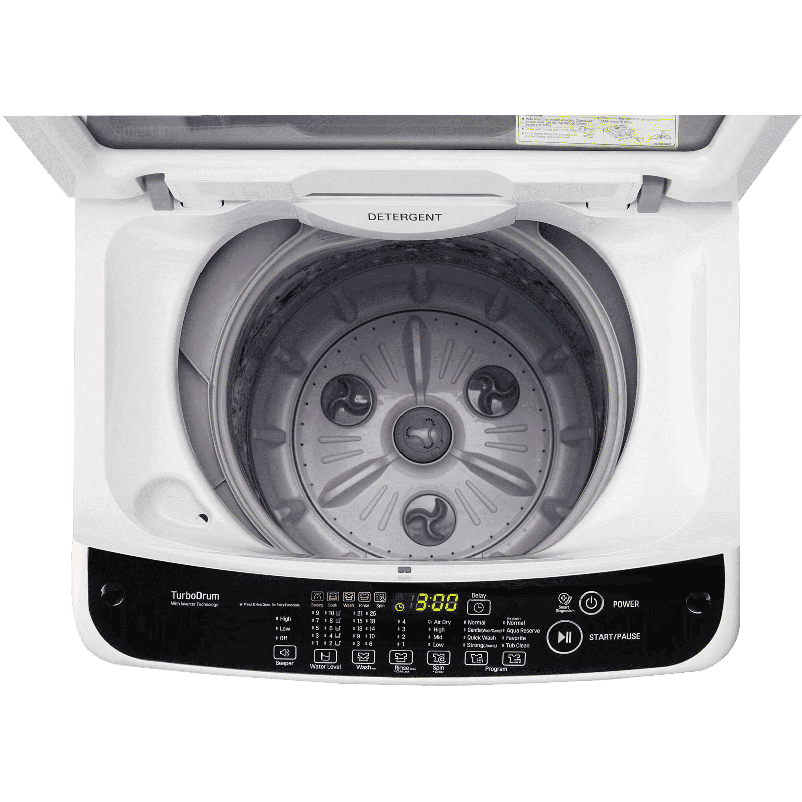 LG 6.5 kg Inverter Fully Automatic Top Load Washing Machine (T7581NEDLZ.ABWPEIL, Punch+ 3 Technology, Blue White)_7