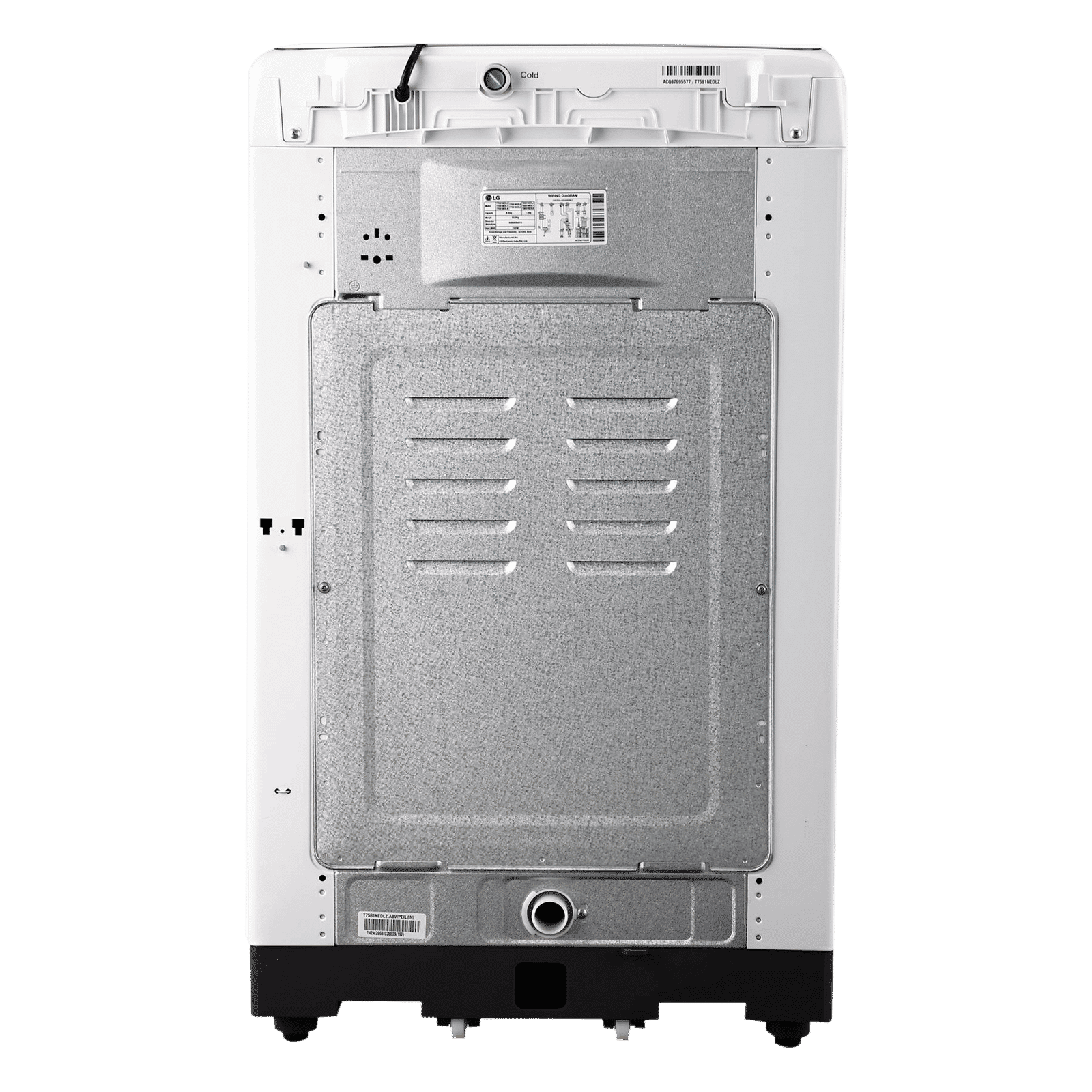 LG 6.5 kg Inverter Fully Automatic Top Load Washing Machine (T7581NEDLZ.ABWPEIL, Punch+ 3 Technology, Blue White)_8