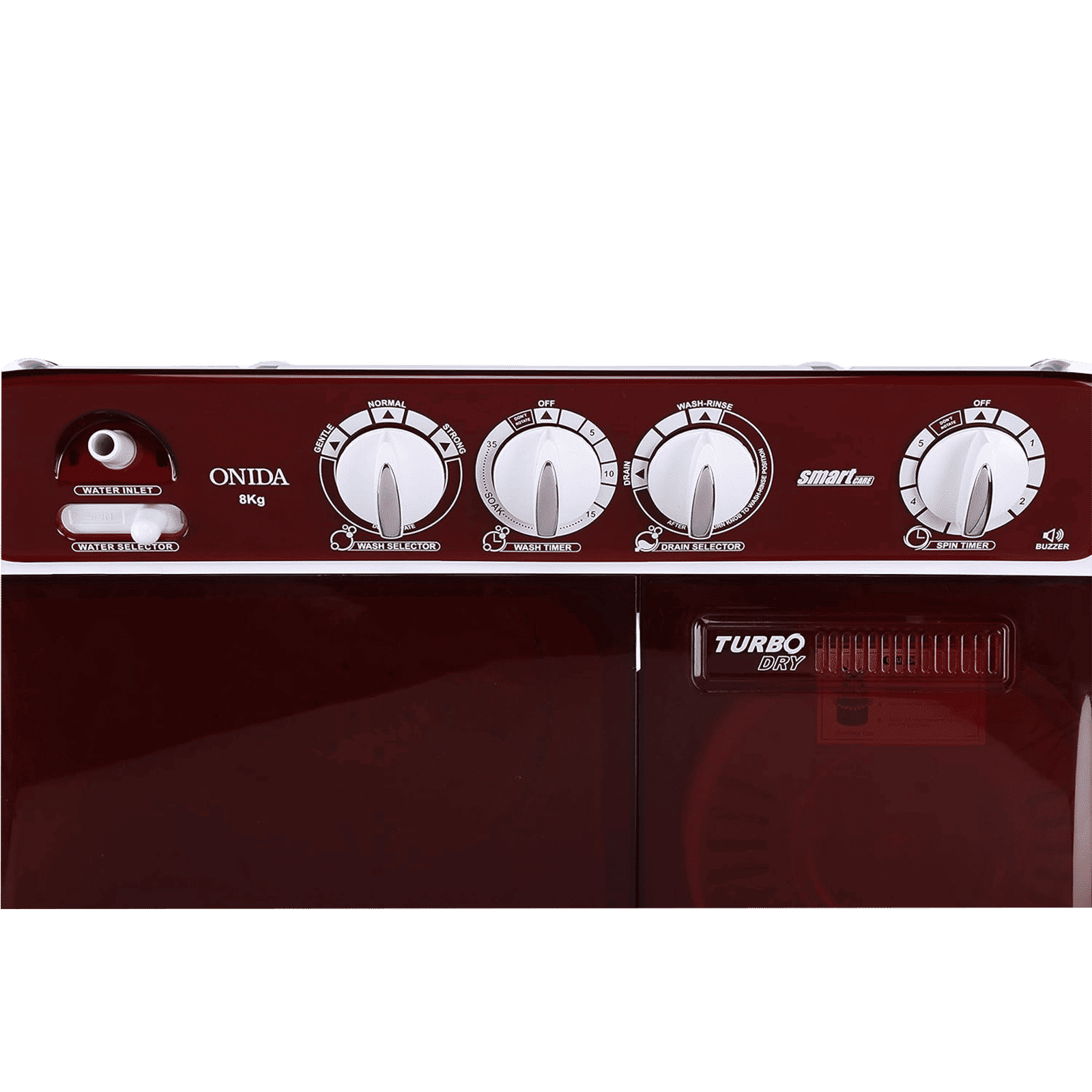 ONIDA 8 kg 5 Star Semi Automatic Washing Machine with Magic Filter (S80SCTR, Lava Red)_4