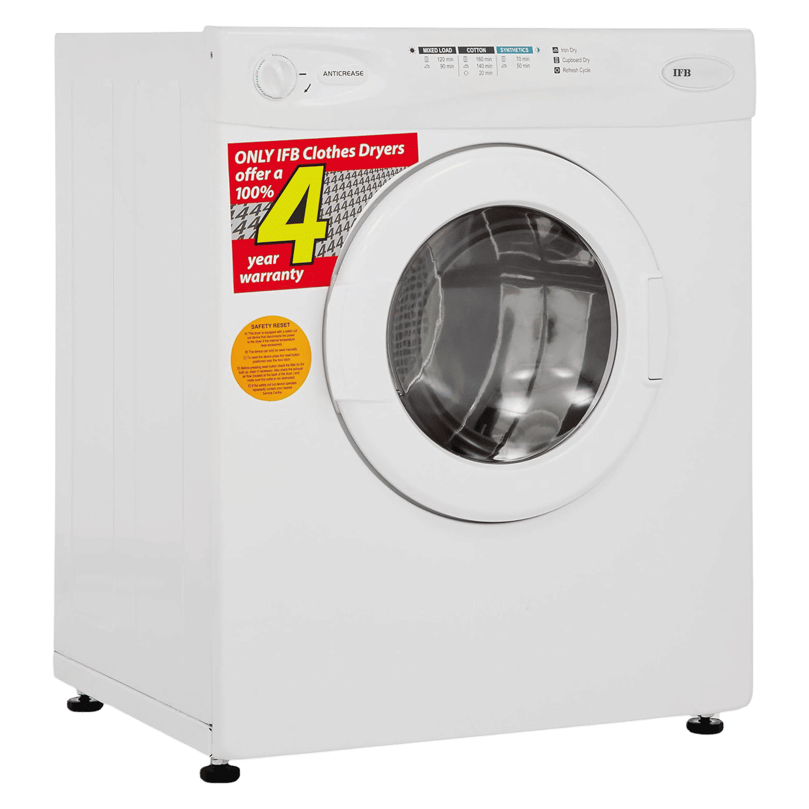 IFB 5.5 kg 5 Star Fully Automatic Front Load Dryer (TURBO DRY 550, Lint Filter, White)_15