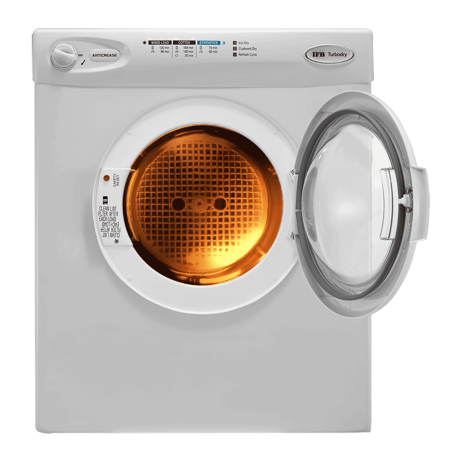 IFB 5.5 kg 5 Star Fully Automatic Front Load Dryer (TURBO DRY 550, Lint Filter, White)_6