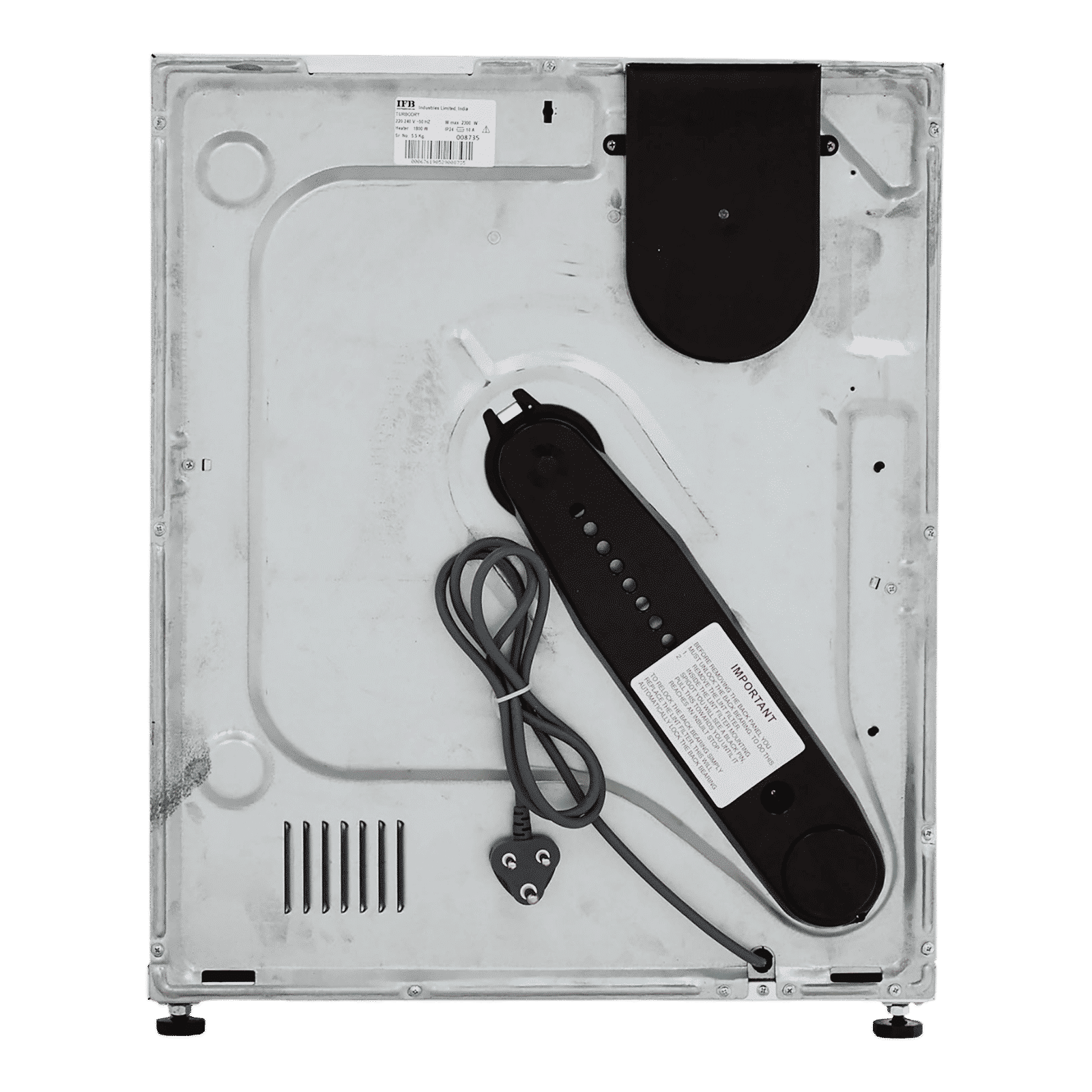 IFB 5.5 kg 5 Star Fully Automatic Front Load Dryer (TURBO DRY 550, Lint Filter, White)_9