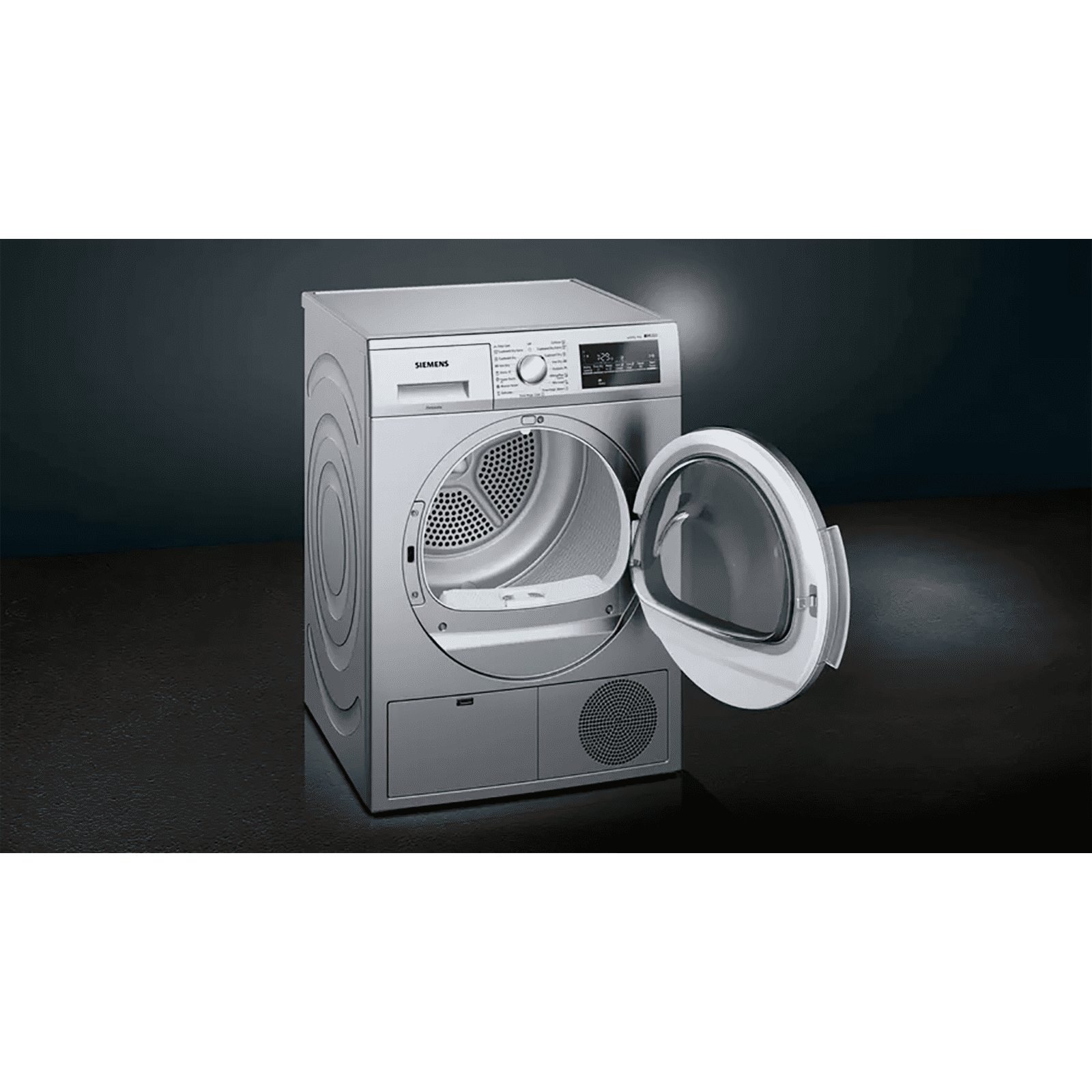 SIEMENS 8 kg Fully Automatic Front Load Dryer (iQ300, WT46G402IN, Galvalume Drum, Silver) SIEMENS 8 kg Fully Automatic Front Load Dryer (iQ300, WT46G402IN, Galvalume Drum, Silver)_5