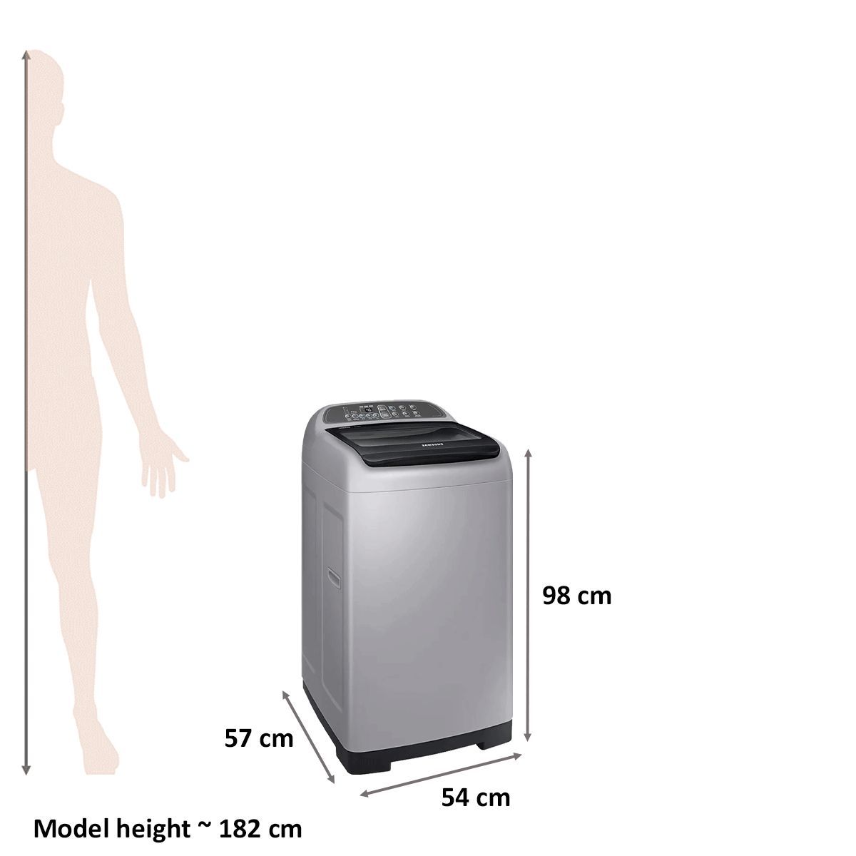 SAMSUNG 6.2 kg Fully Automatic Top Load Washing Machine (WA62M4200HA/TL, Magic Filter, Imperial Silver)_2