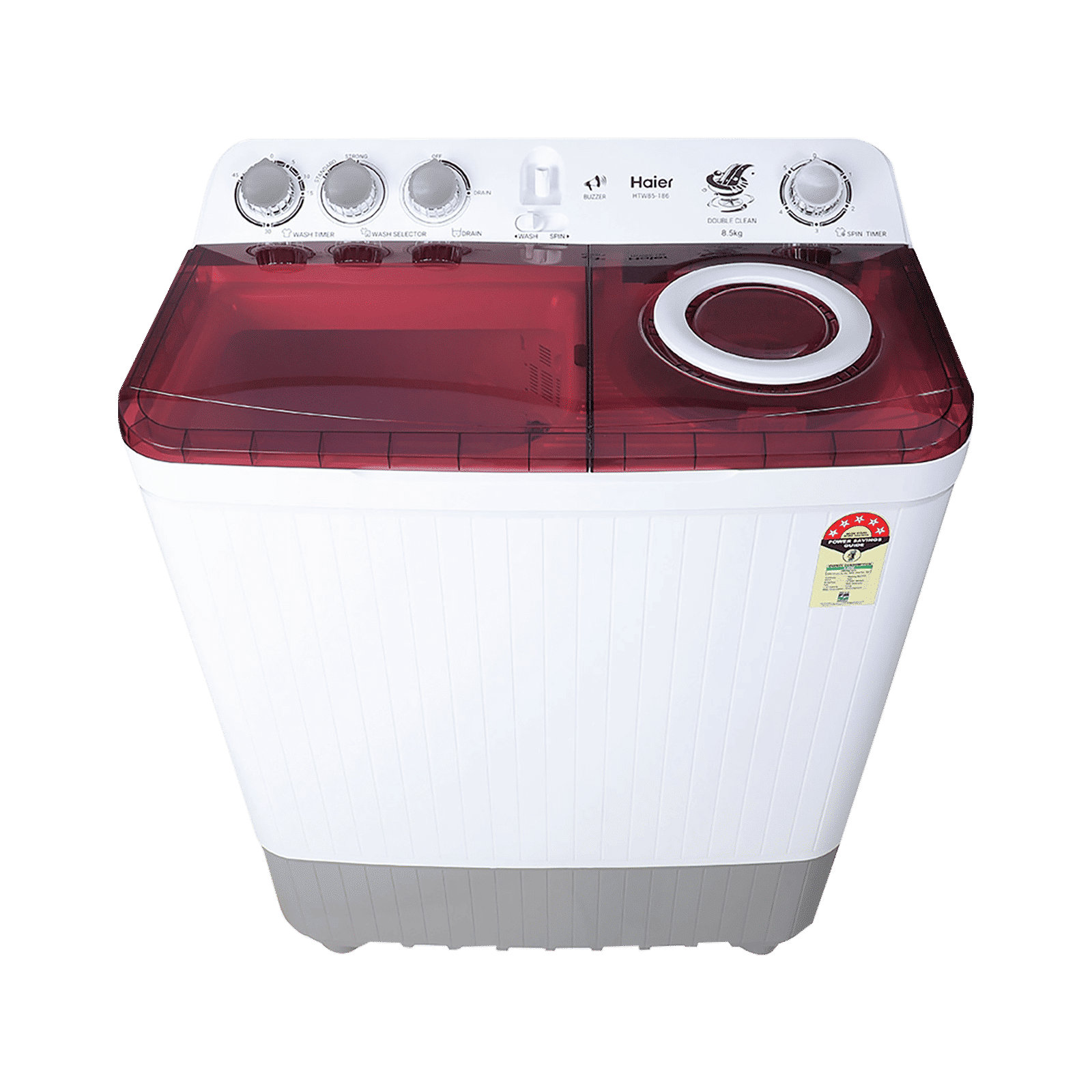 Haier 8.5 kg 5 Star Semi Automatic Washing Machine with 4D Magic Filter (HTW85-186S, Titanium Grey) Haier 8.5 kg 5 Star Semi Automatic Washing Machine with 4D Magic Filter (HTW85-186S, Titanium Grey)_4