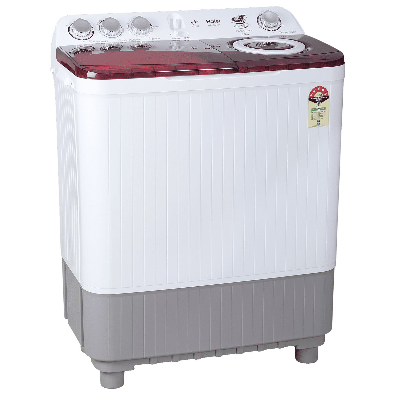 Haier 8.5 kg 5 Star Semi Automatic Washing Machine with 4D Magic Filter (HTW85-186S, Titanium Grey) Haier 8.5 kg 5 Star Semi Automatic Washing Machine with 4D Magic Filter (HTW85-186S, Titanium Grey)_5