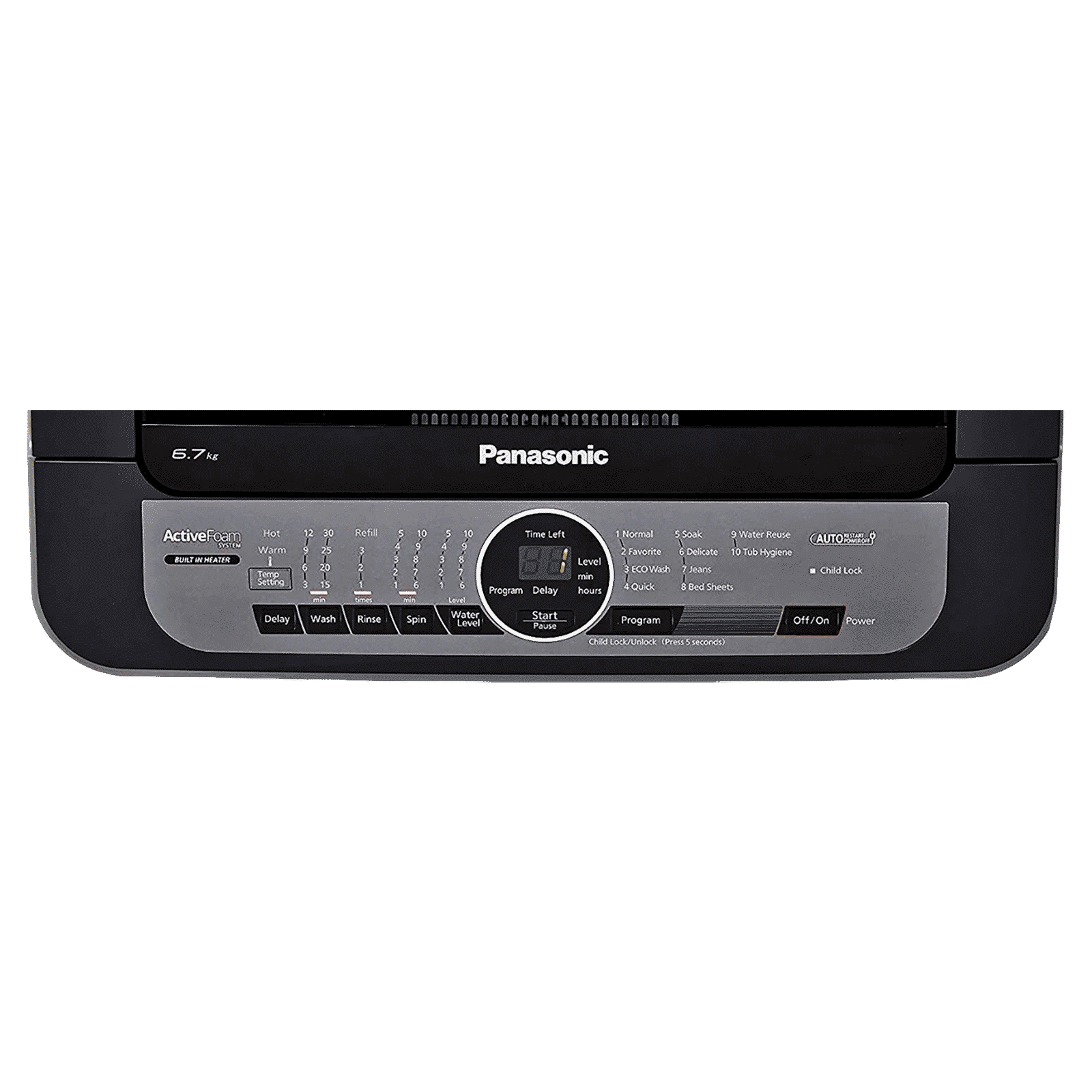 Panasonic 6.7 Kg Fully Automatic Top Loading Washing Machine (NA-F67BH8MRB, Middle Free Silver)_11