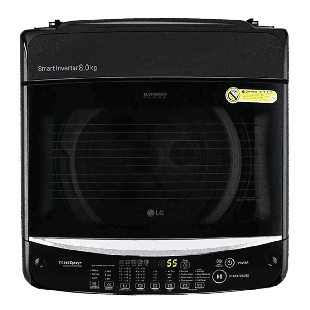 LG 8 kg 5 Star Fully Automatic Top Load Washing Machine (T80SJBK1Z, Smart Inverter Technology, Black Knight)_3
