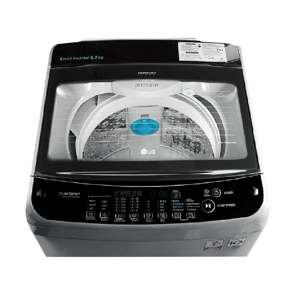 LG 9 kg 5 Star Inverter Fully Automatic Top Load Washing Machine (T90SJSF1Z.ASFQEIL, Smart Inverter Technology, Middle Free Silver)_7
