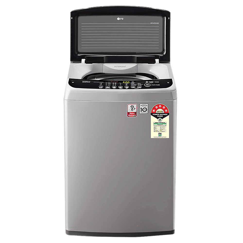 LG 6.5 kg 5 Star Fully Automatic Top Load Washing Machine (T65SNSF1Z.ASFQEIL, Smart Inverter Technology, Middle Free Silver & Black)_9
