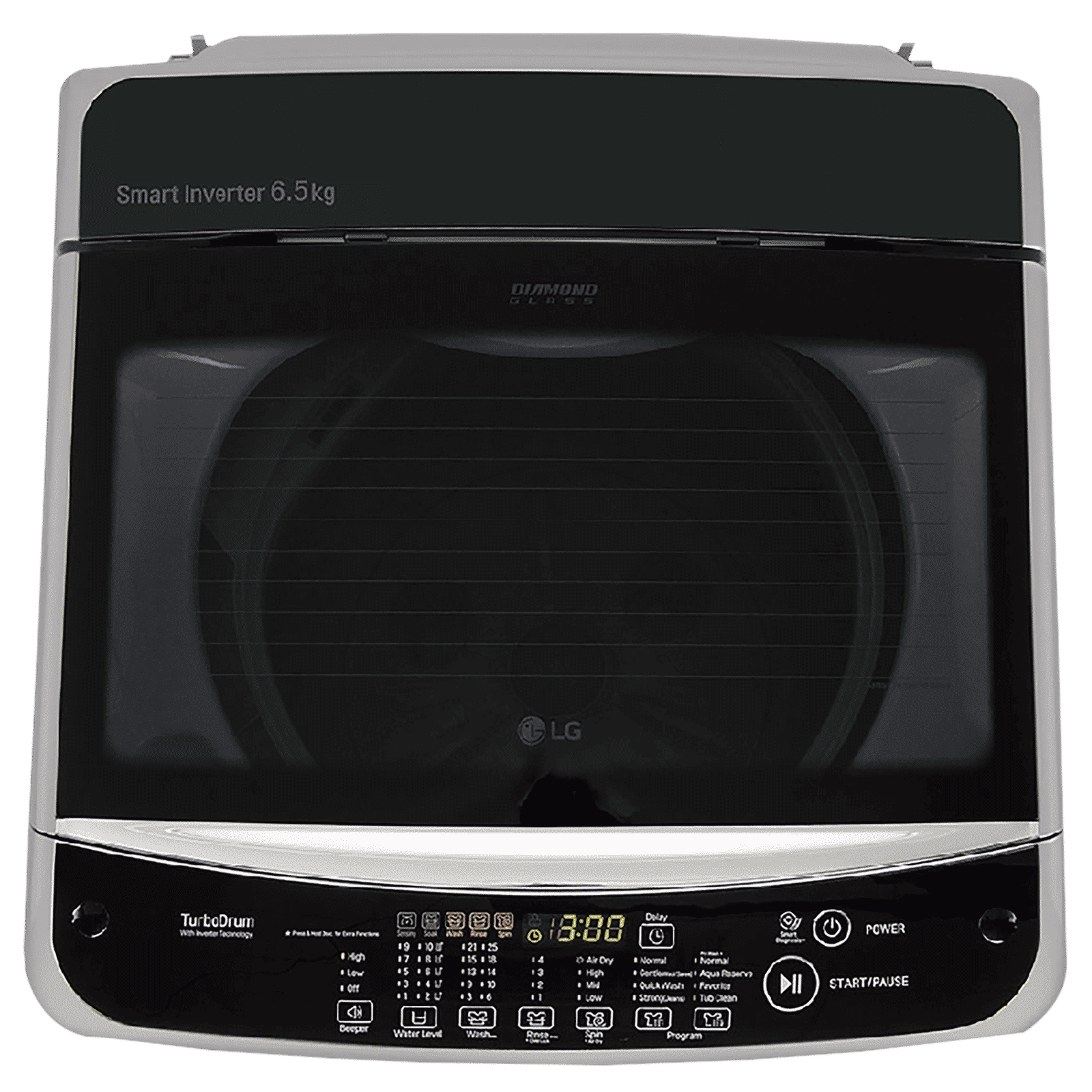 LG 6.5 kg 5 Star Fully Automatic Top Load Washing Machine (T65SNSF1Z.ASFQEIL, Smart Inverter Technology, Middle Free Silver & Black)_3