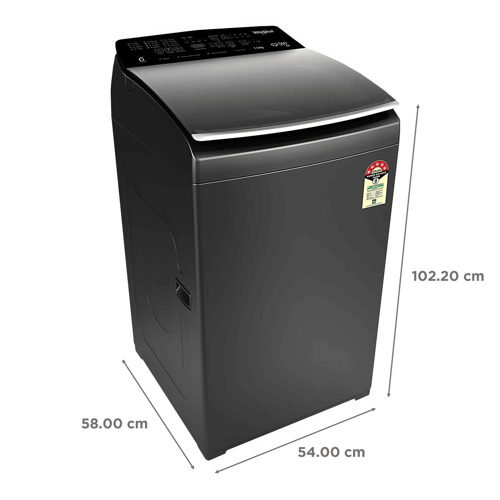 Whirlpool 7.5 kg 5 Star Fully Automatic Top Load Washing Machine (360 Degree Bloomwash Pro, 31403, In-Built Heater, Graphite)_3