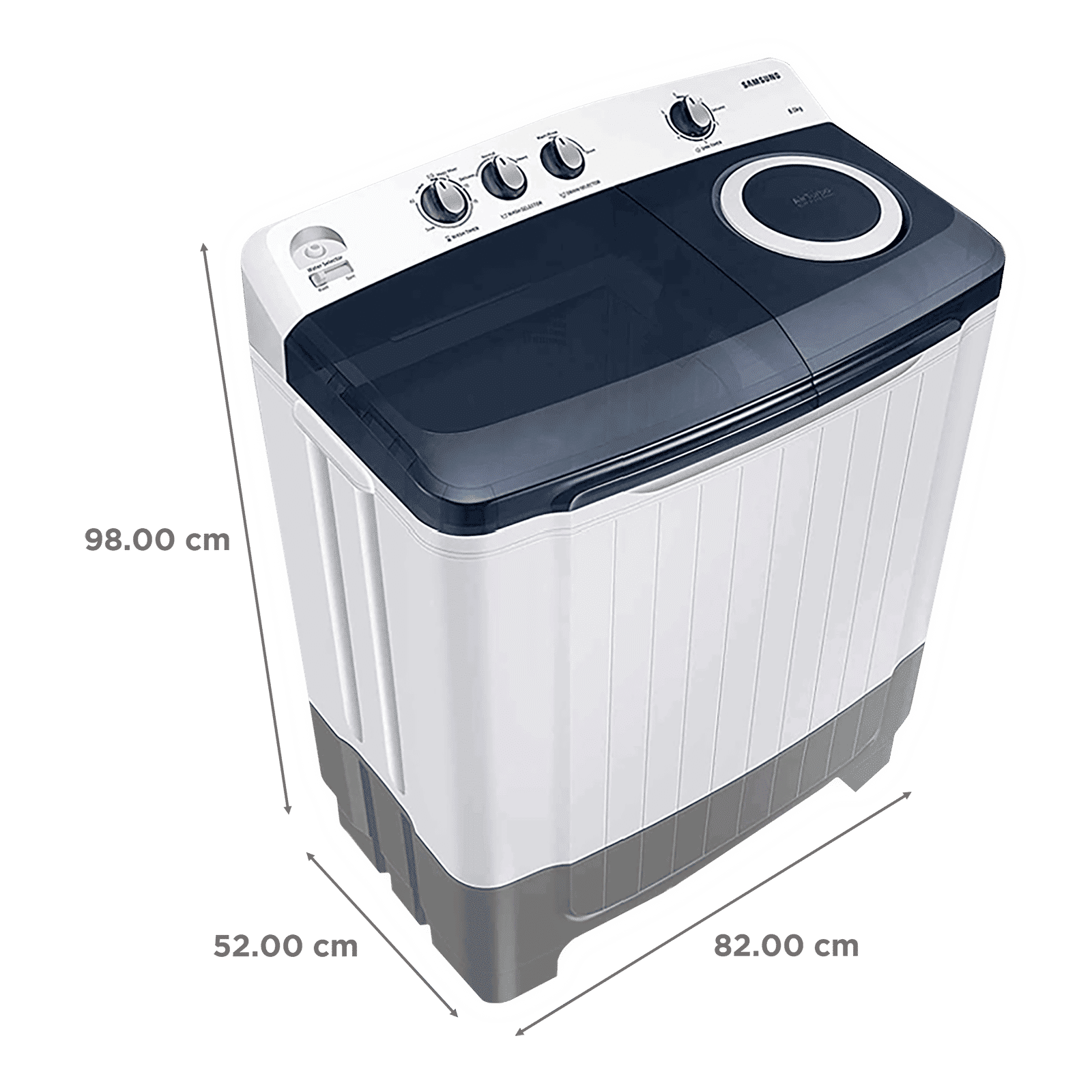 SAMSUNG 8 kg 5 Star Semi Automatic Washing Machine with Magic Filter (WT80R4200LG/TL, Light Grey) SAMSUNG 8 kg 5 Star Semi Automatic Washing Machine with Magic Filter (WT80R4200LG/TL, Light Grey)_3