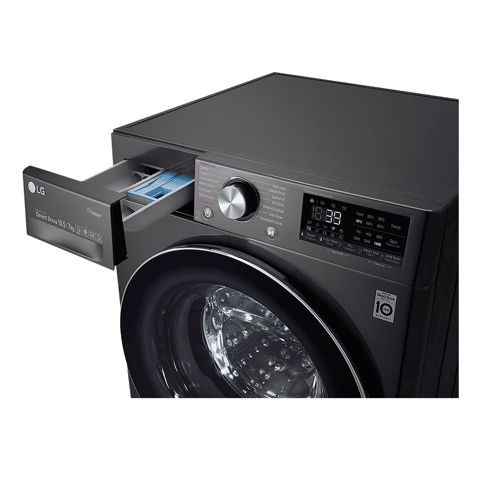LG 10.5/7 kg 5 Star Inverter Fully Automatic Front Load Washer Dryer (FHD1057STB.ABLPEIL, In-Built Heater, Black VCM)_11