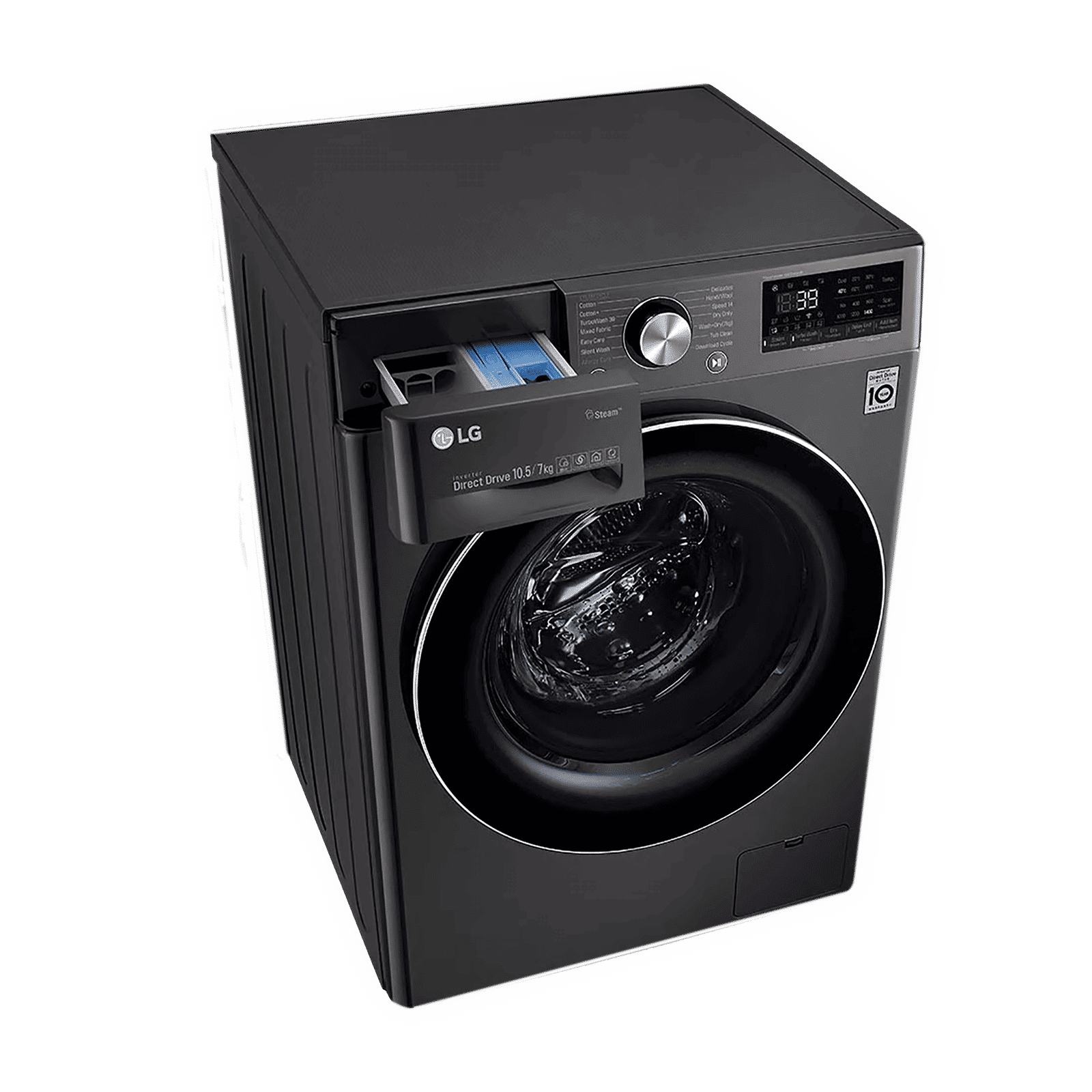 LG 10.5/7 kg 5 Star Inverter Fully Automatic Front Load Washer Dryer (FHD1057STB.ABLPEIL, In-Built Heater, Black VCM)_13