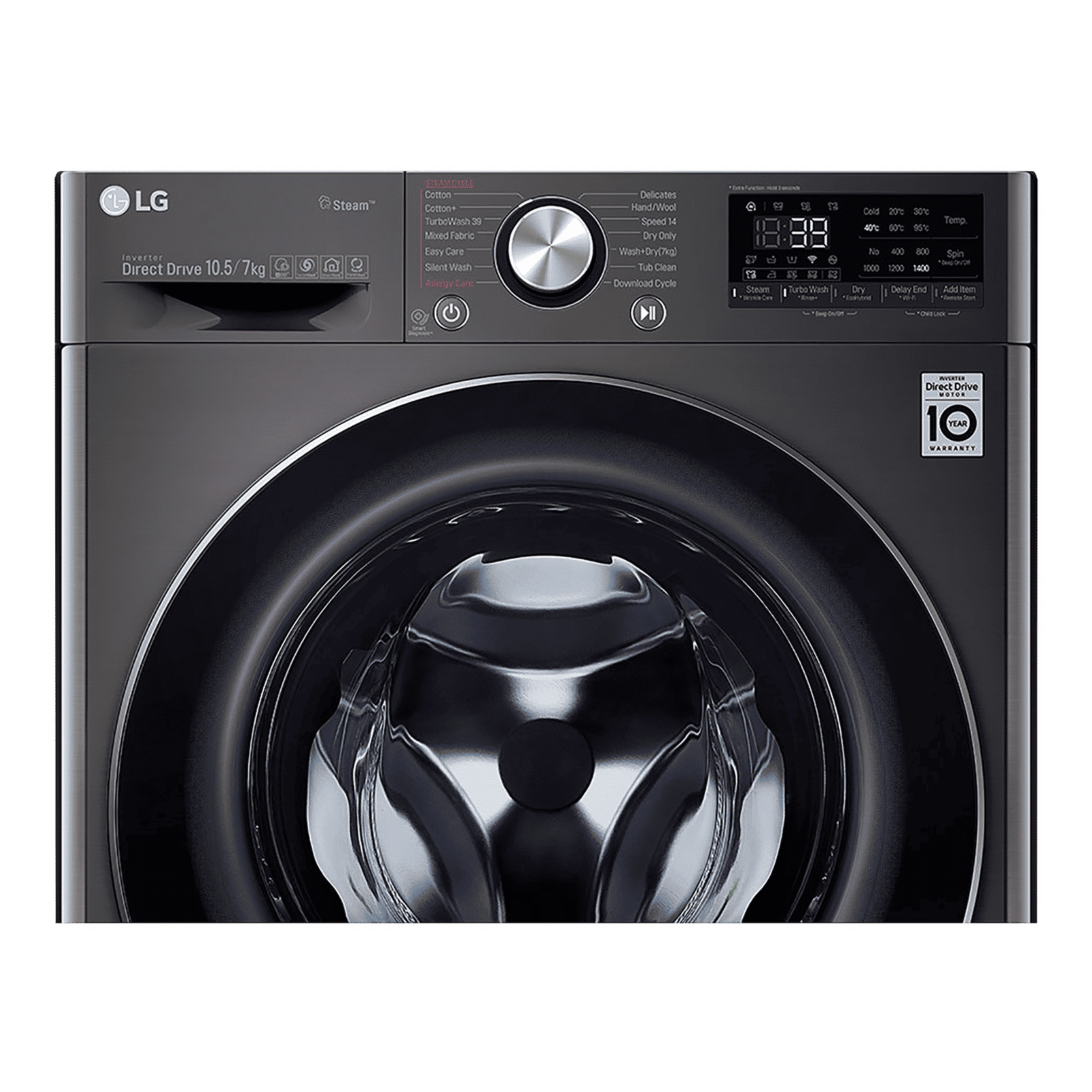 LG 10.5/7 kg 5 Star Inverter Fully Automatic Front Load Washer Dryer (FHD1057STB.ABLPEIL, In-Built Heater, Black VCM)_4