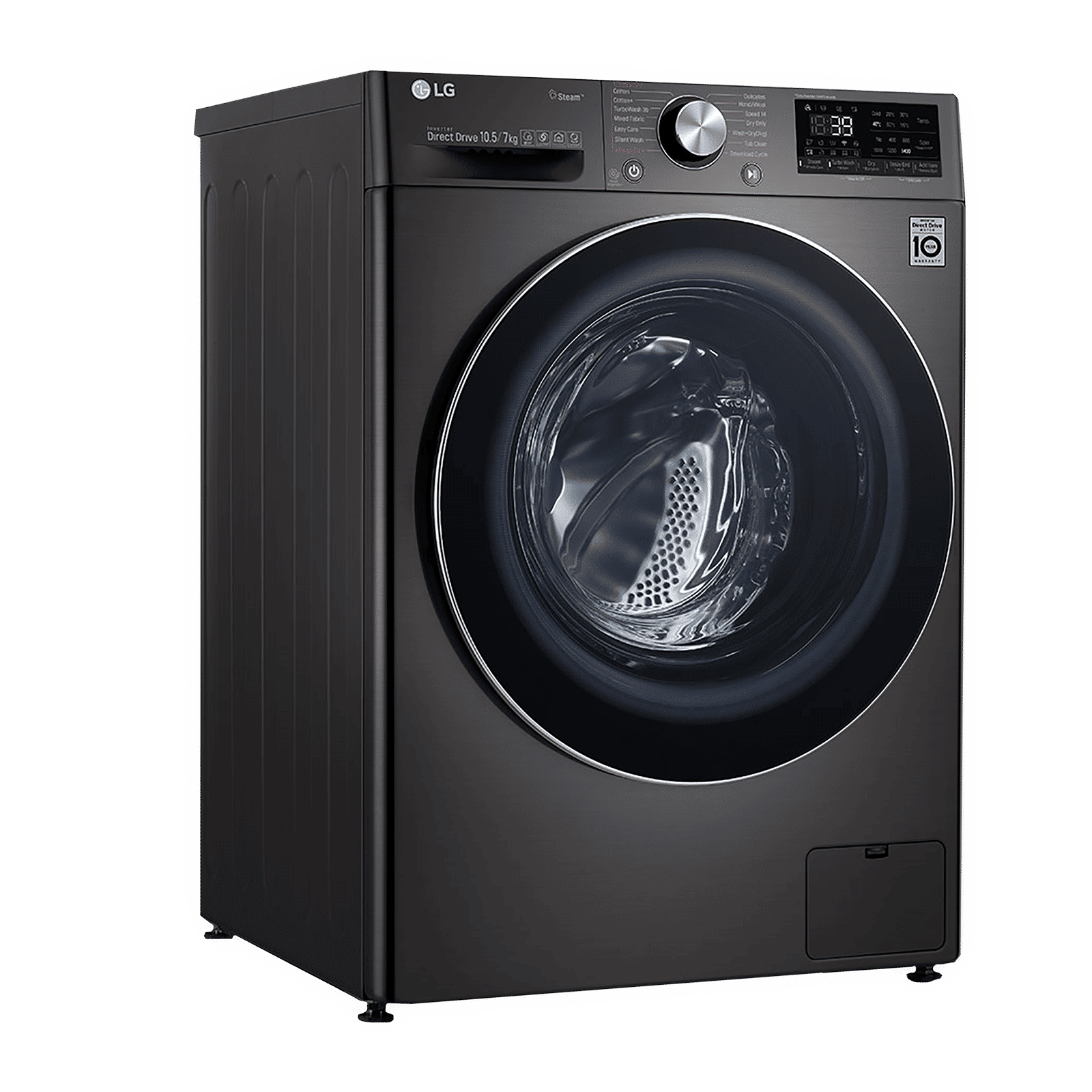 LG 10.5/7 kg 5 Star Inverter Fully Automatic Front Load Washer Dryer (FHD1057STB.ABLPEIL, In-Built Heater, Black VCM)_5