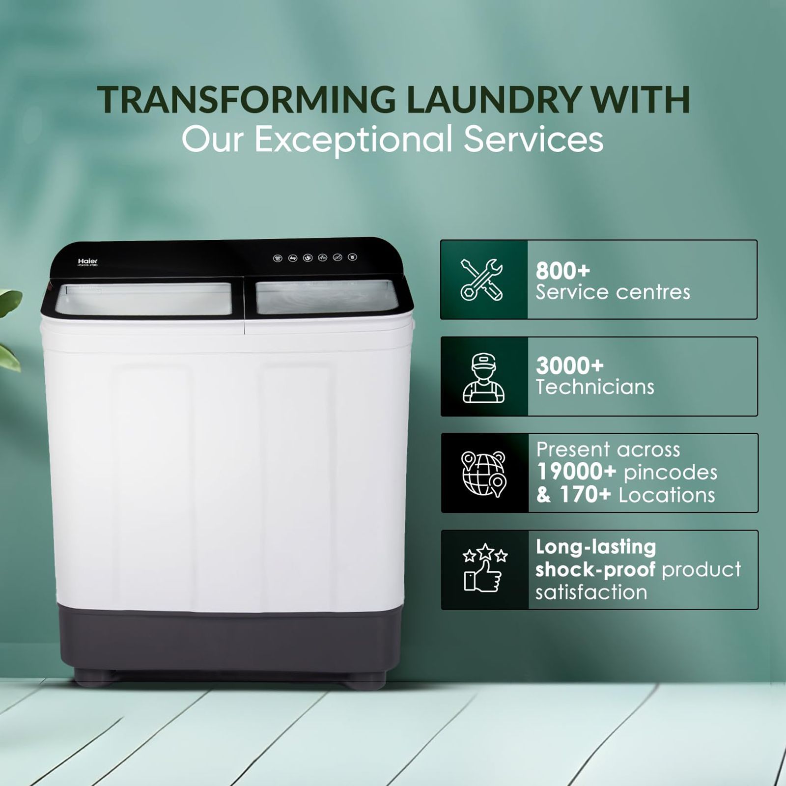 Haier 10 kg 5 Star Semi Automatic Washing Machine with 4D Magic Filter (HTW100-178BK, Black)_15