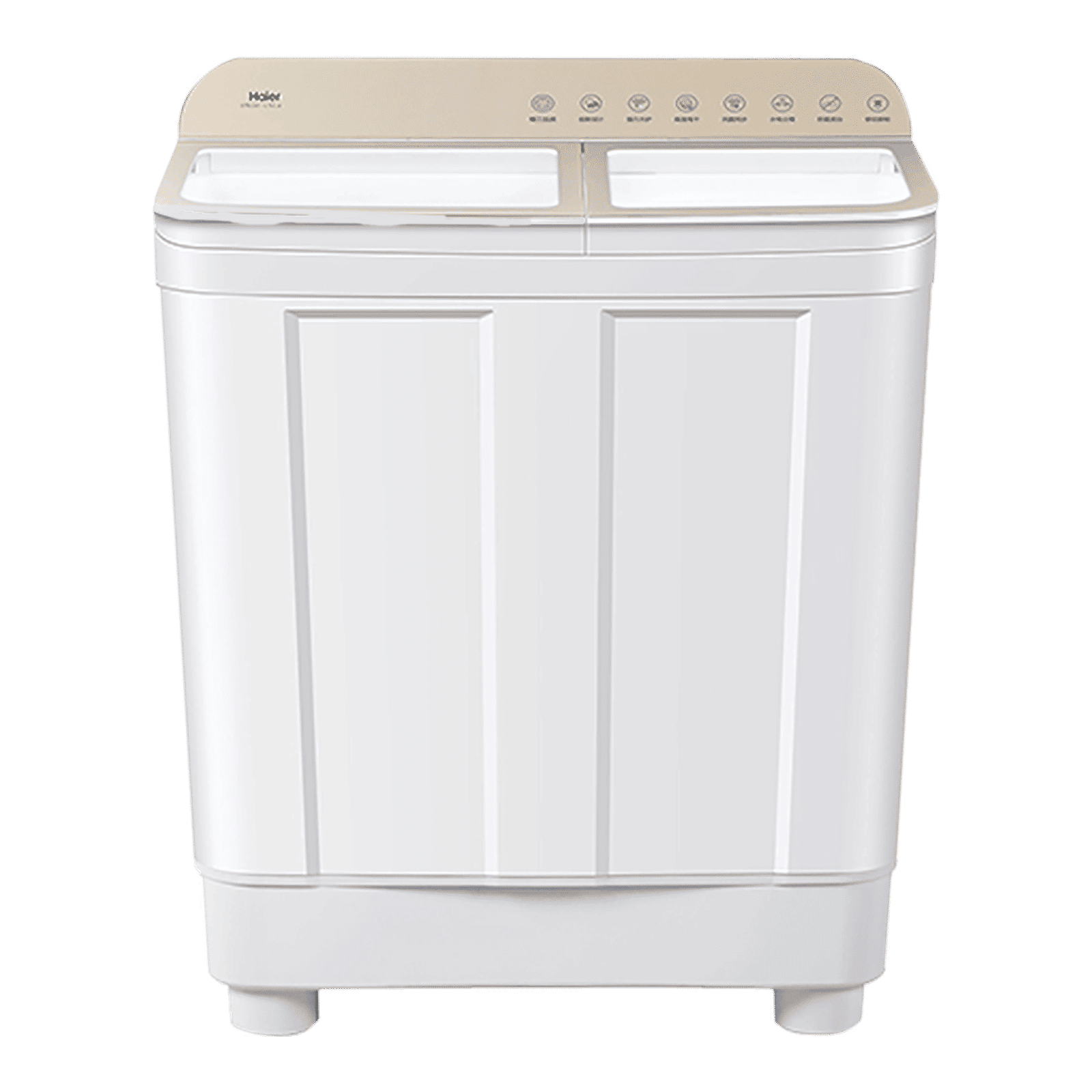 Haier 7 kg 5 Star Semi Automatic Washing Machine with Anti Rat Mesh (HTW70-178, Champagne Gold)_1
