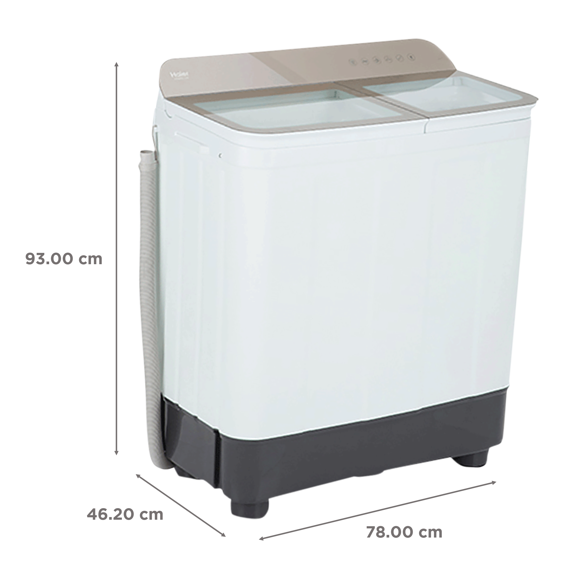 Haier 7 kg 5 Star Semi Automatic Washing Machine with Anti Rat Mesh (HTW70-178, Champagne Gold)_3