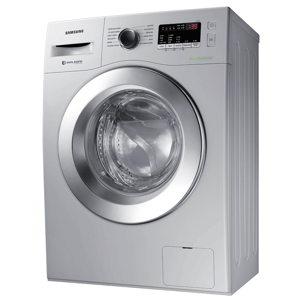 SAMSUNG 6 kg 5 Star Inverter Fully Automatic Front Load Washing Machine (WW61R20EK0S/TL, Diamond Drum, Silver)_4