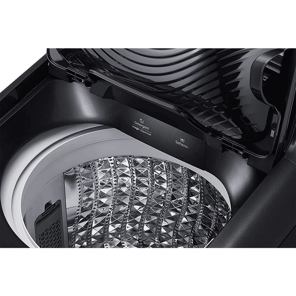 SAMSUNG 16 kg 5 Star Inverter Fully Automatic Top Load Washing Machine (WA16N6781CV/TL, Magic Filter, Black)_7