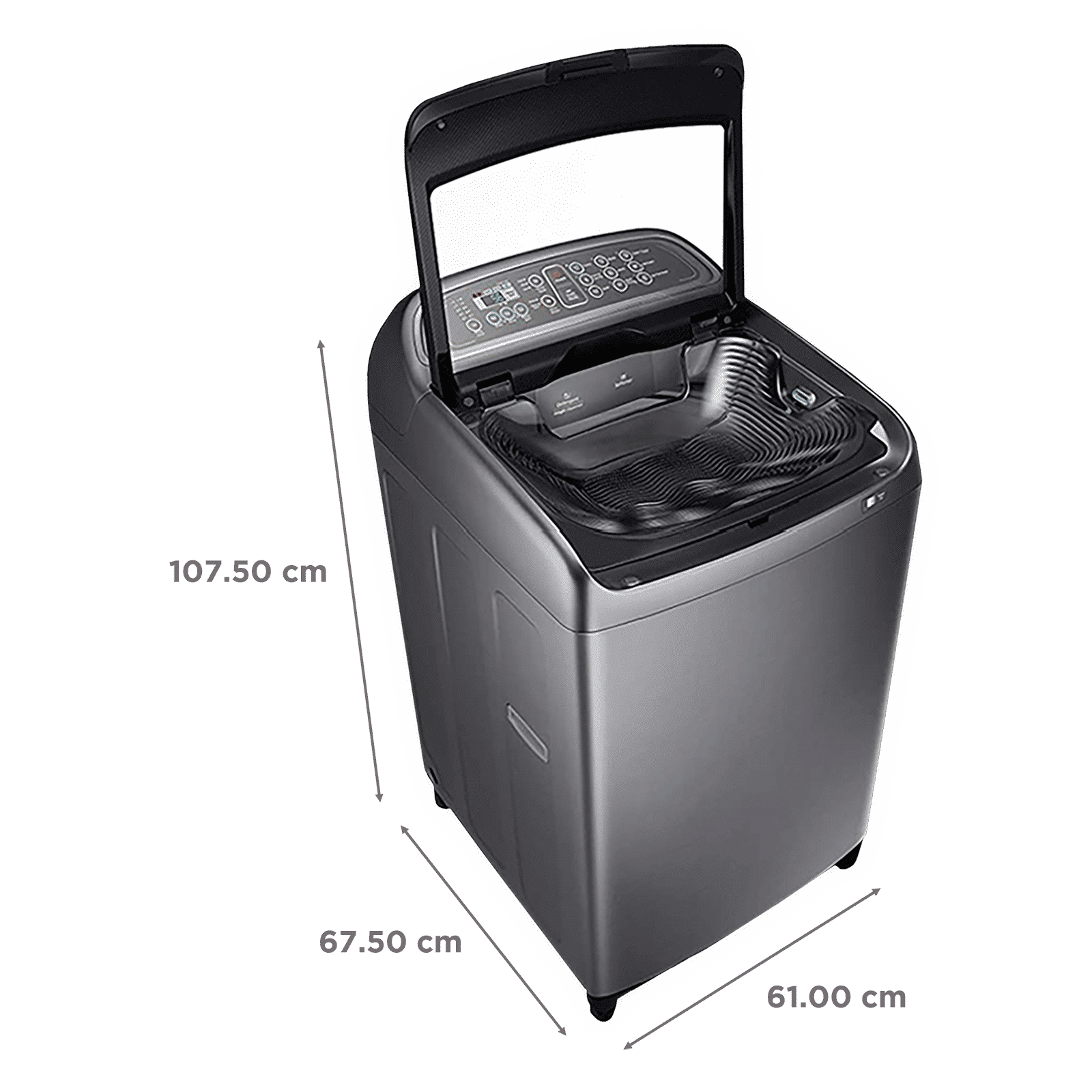 SAMSUNG 11 kg 5 Star Inverter Fully Automatic Top Load Washing Machine (WA11J5751SP/TL, Magic Filter, Inox Grey)_3