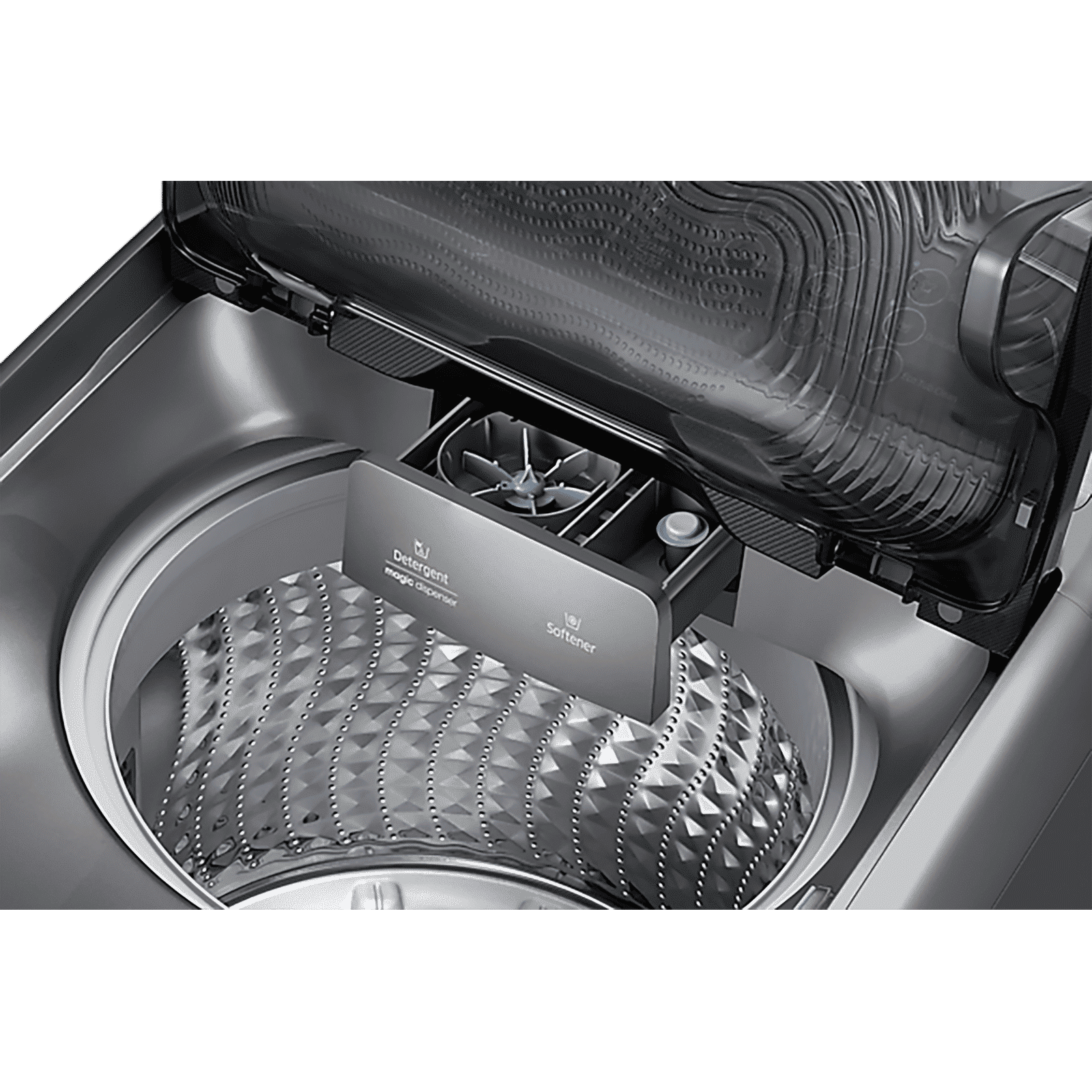SAMSUNG 11 kg 5 Star Inverter Fully Automatic Top Load Washing Machine (WA11J5751SP/TL, Magic Filter, Inox Grey)_7