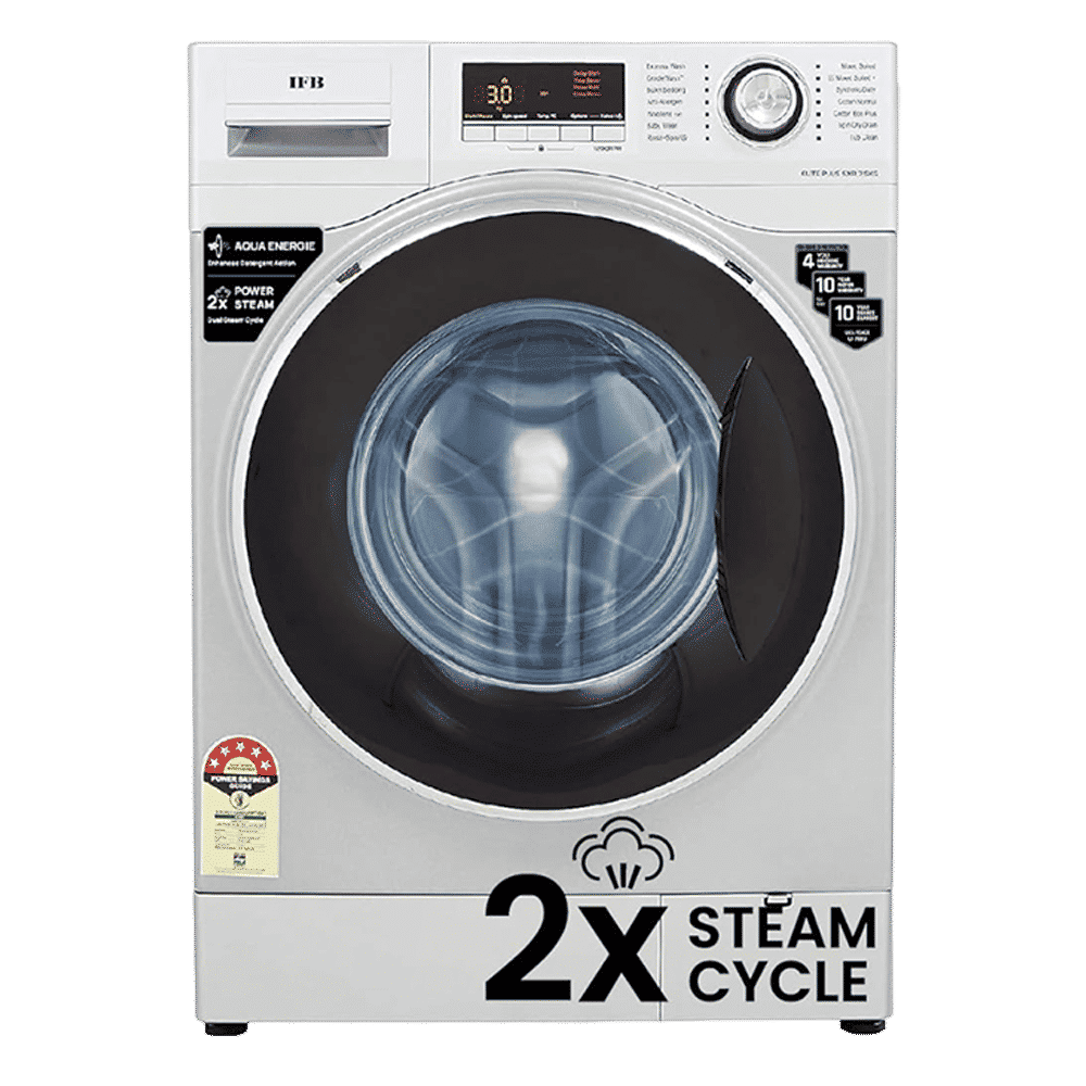 IFB 7.5 kg 5 Star Inverter Fully Automatic Front Load Washing Machine (Elite Plus SX ID, Swirl Wash Technology, Silver)_1