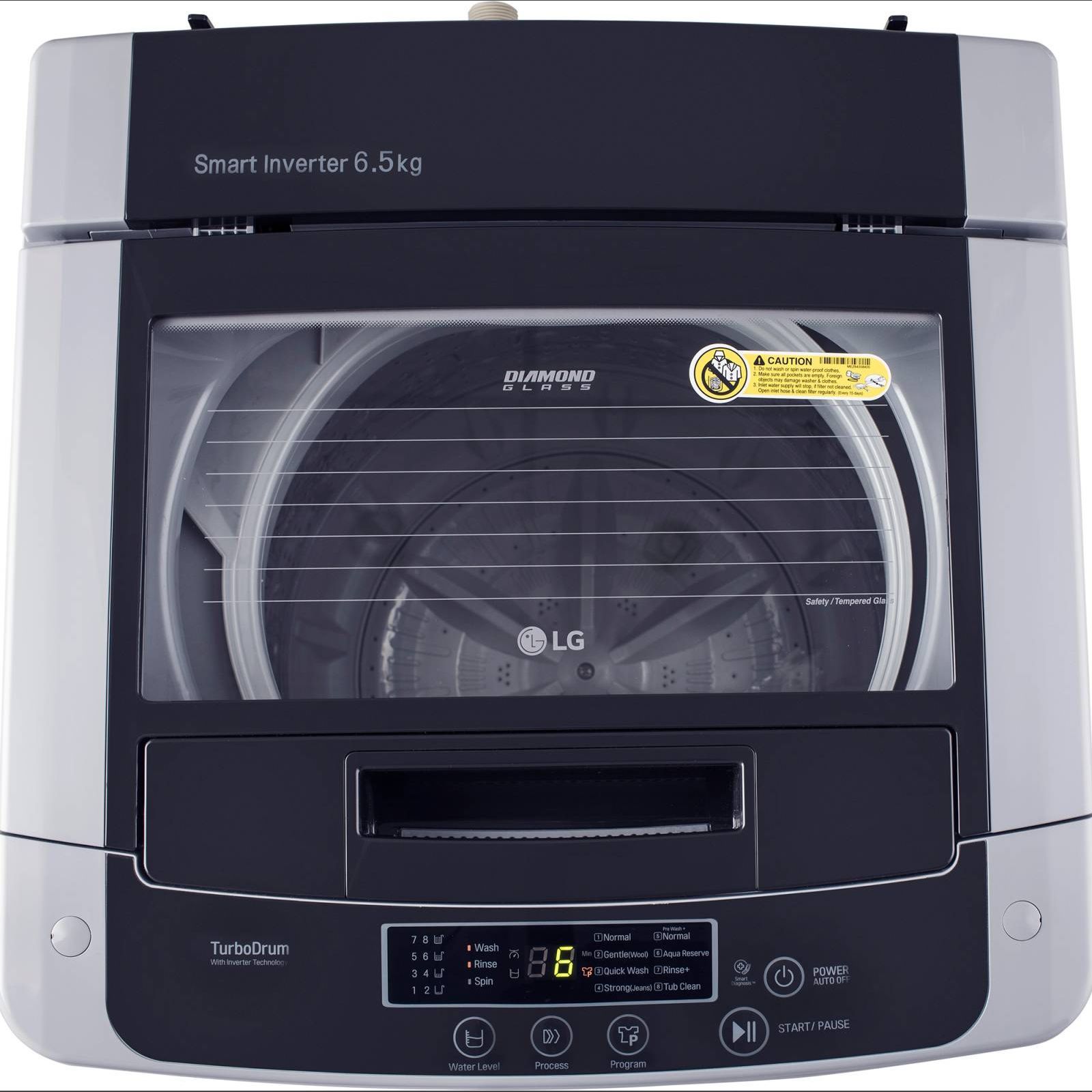 LG 6 kg 5 Star Inverter Fully Automatic Top Load Washing Machine (T65SKSF4Z.ASFQEIL, Turbo Drum, Middle Free Silver)_15