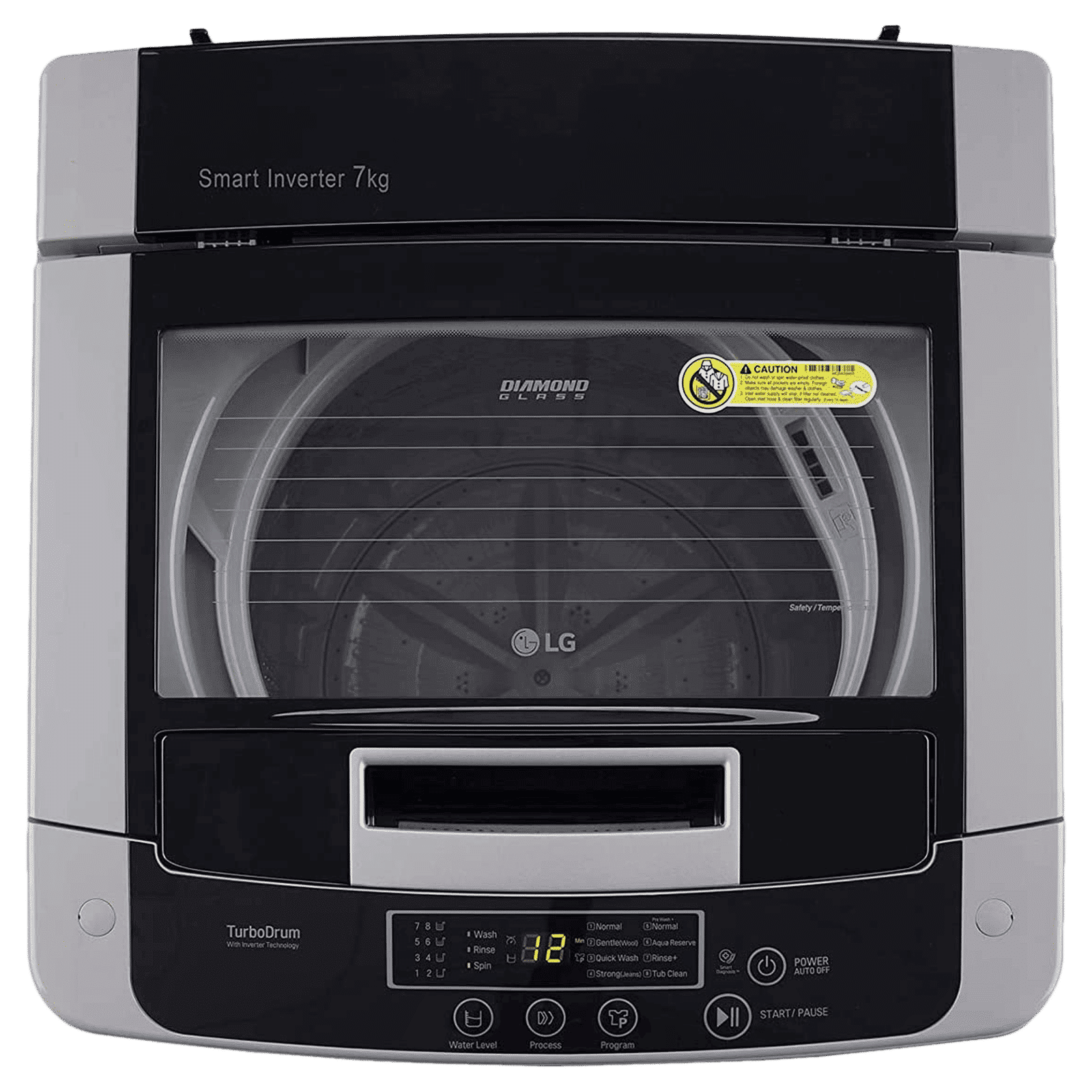 LG 6 kg 5 Star Inverter Fully Automatic Top Load Washing Machine (T65SKSF4Z.ASFQEIL, Turbo Drum, Middle Free Silver)_4