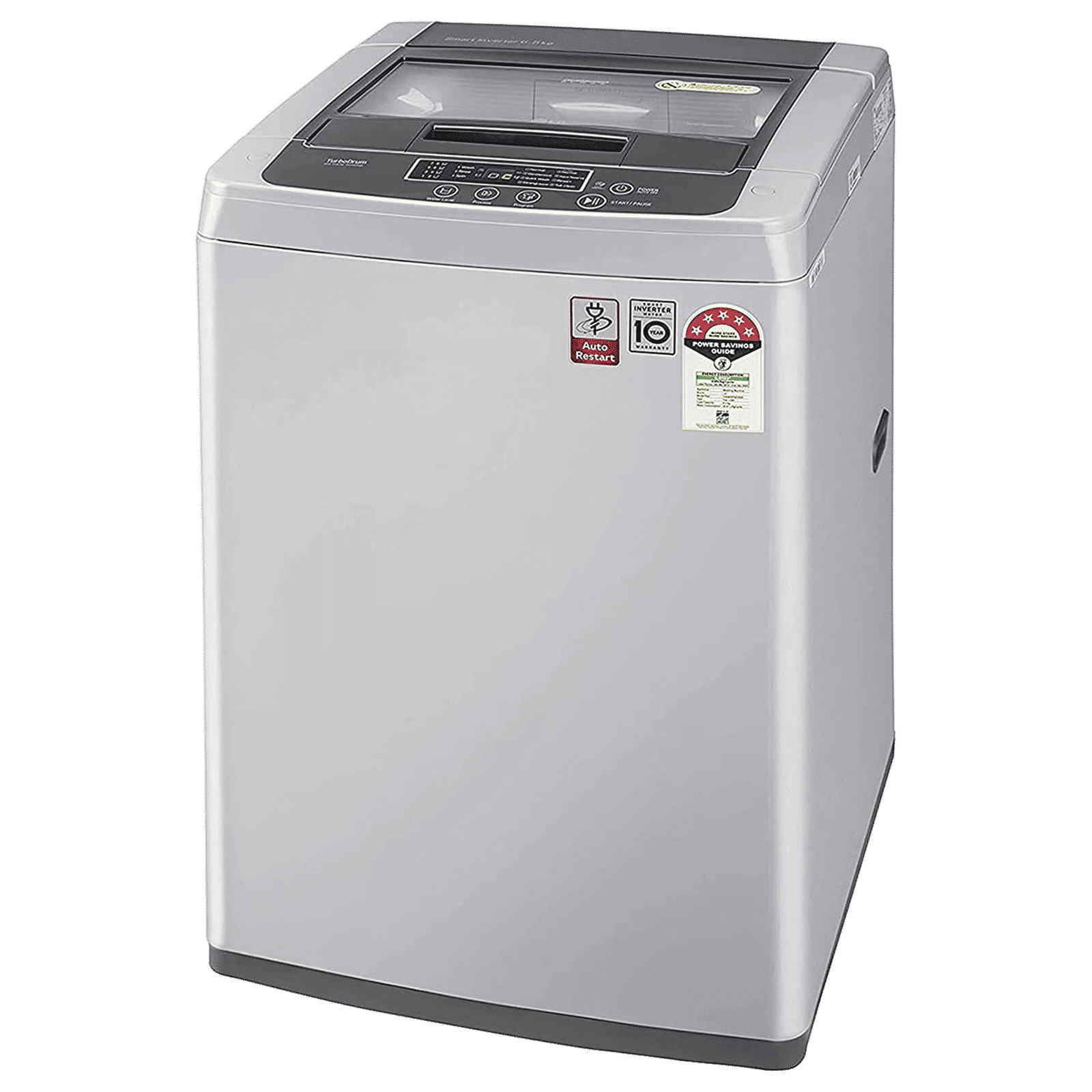 LG 6 kg 5 Star Inverter Fully Automatic Top Load Washing Machine (T65SKSF4Z.ASFQEIL, Turbo Drum, Middle Free Silver)_6