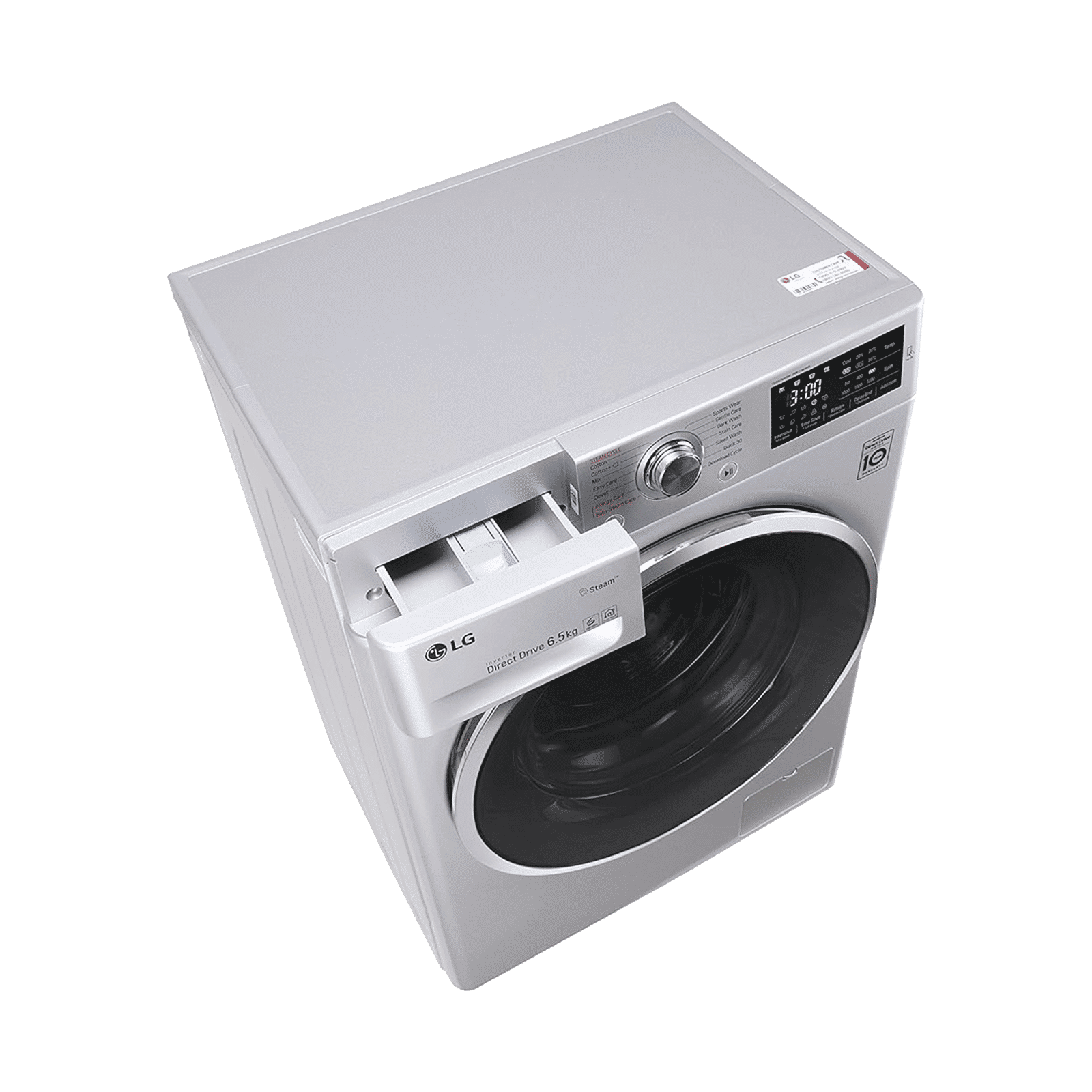 LG 6.5 kg 5 Star Inverter Fully Automatic Front Load Washing Machine (FHT1265ZNL.ALSQEIL, In-Built Heater, Luxury Silver)_6