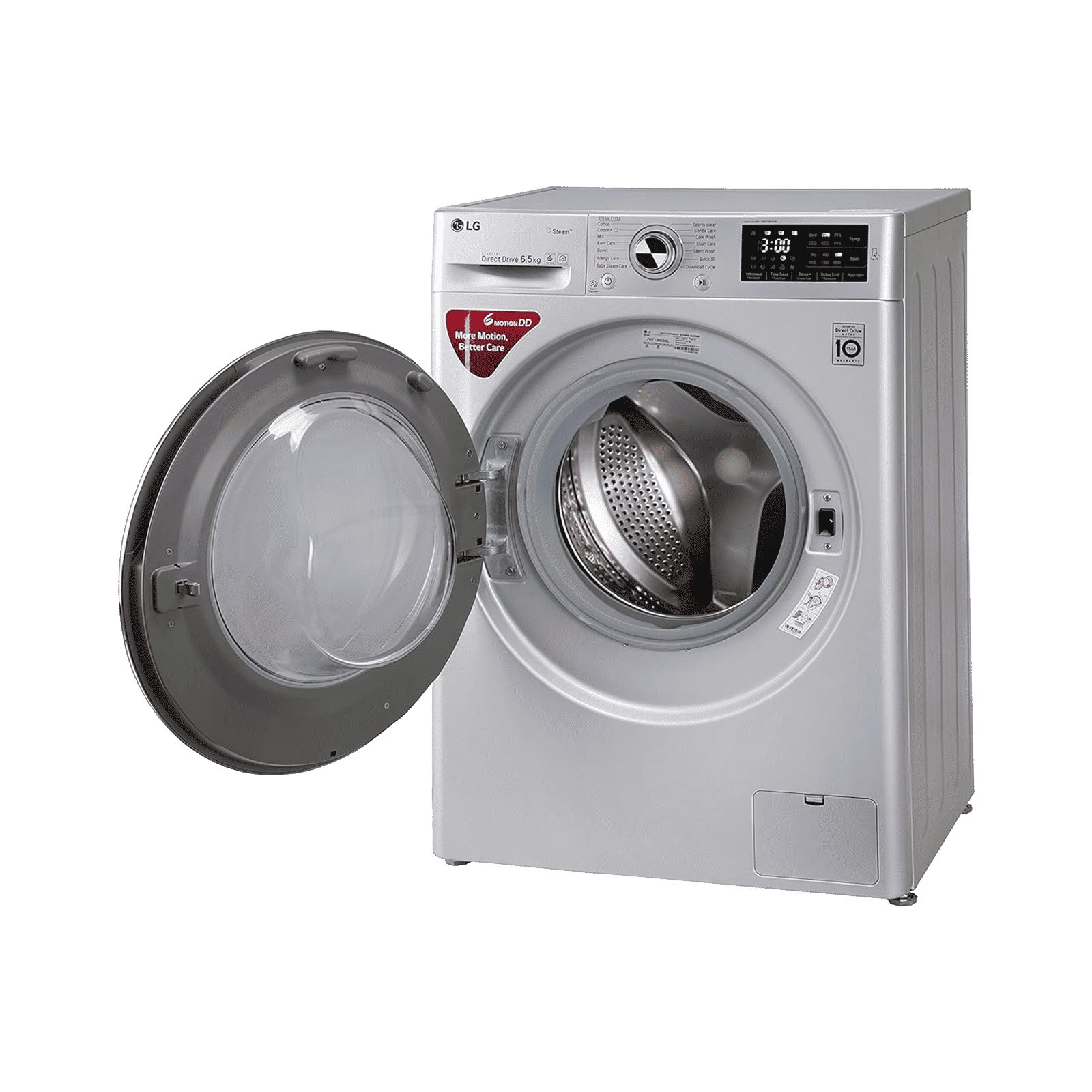 LG 6.5 kg 5 Star Inverter Fully Automatic Front Load Washing Machine (FHT1265ZNL.ALSQEIL, In-Built Heater, Luxury Silver)_7